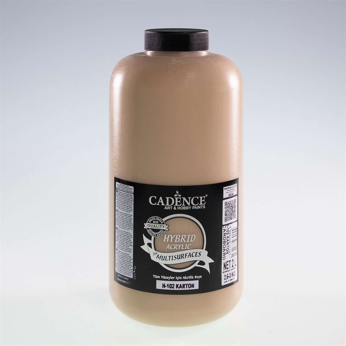 طلاء أكريليك متعدد الأسطح من الورق المقوى Cadence H102 سعة 2 لتر (3 كجم)