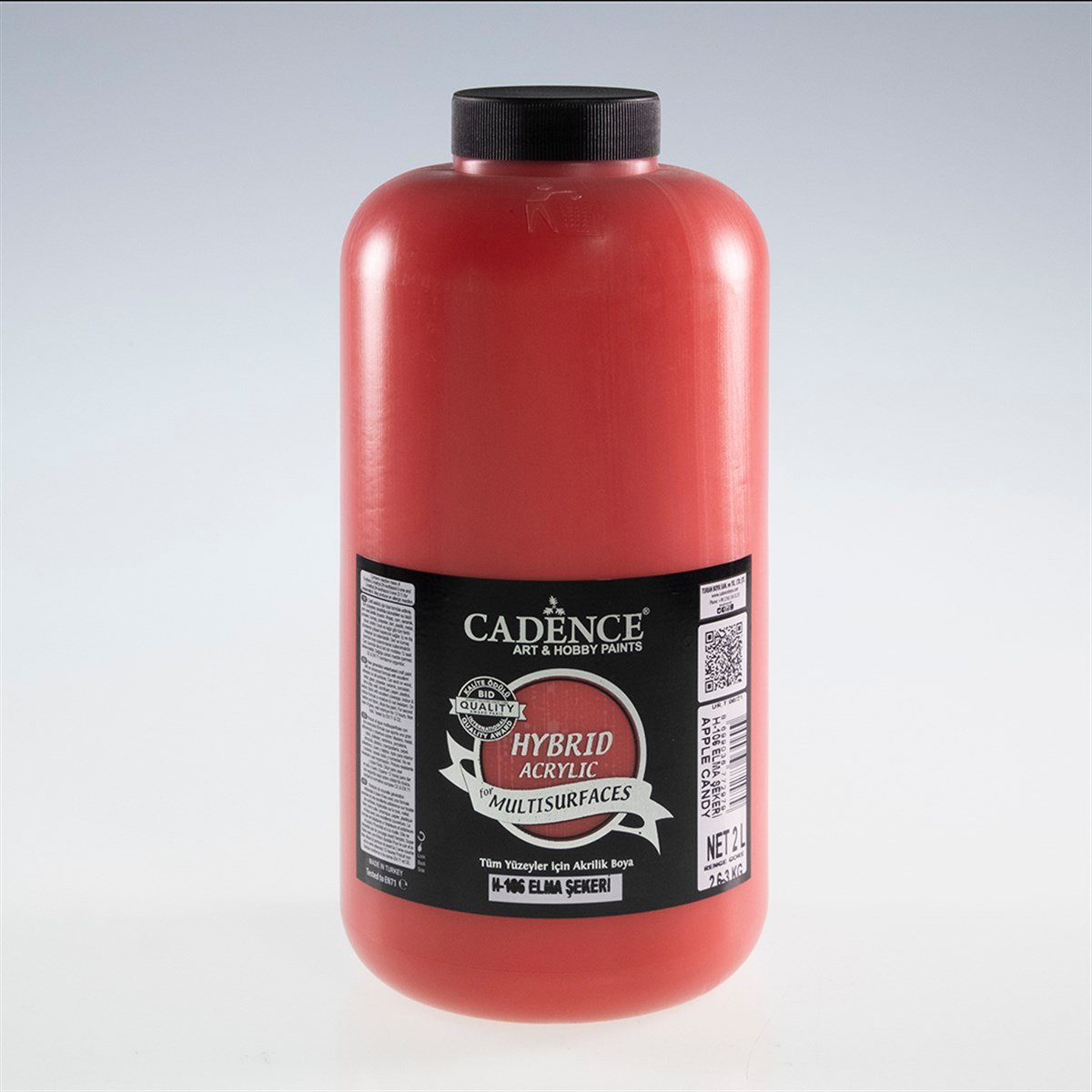 طلاء أكريليك متعدد الأسطح Cadence H106 Candy Apple سعة 2 لتر (3 كجم)