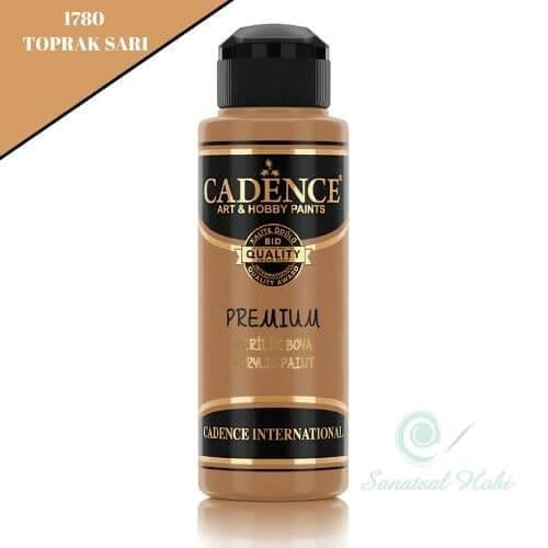 Краска акриловая Cadence Premium 1780 Земляно-желтая 120 мл
