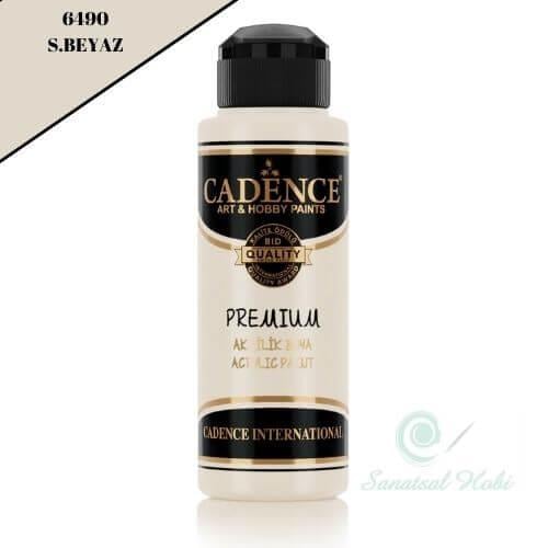 Краска акриловая Cadence Premium 6490 Теплый белый 120 мл