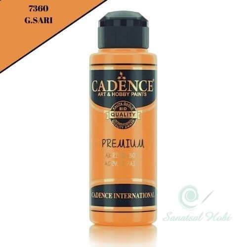 طلاء كادينس أكريليك فاخر 7360 غ. أصفر 120 مل