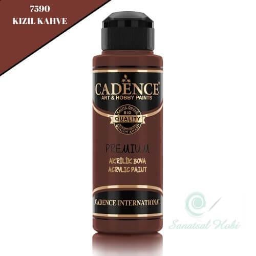 طلاء كادينس أكريليك فاخر 7590 بني أحمر 120 مل