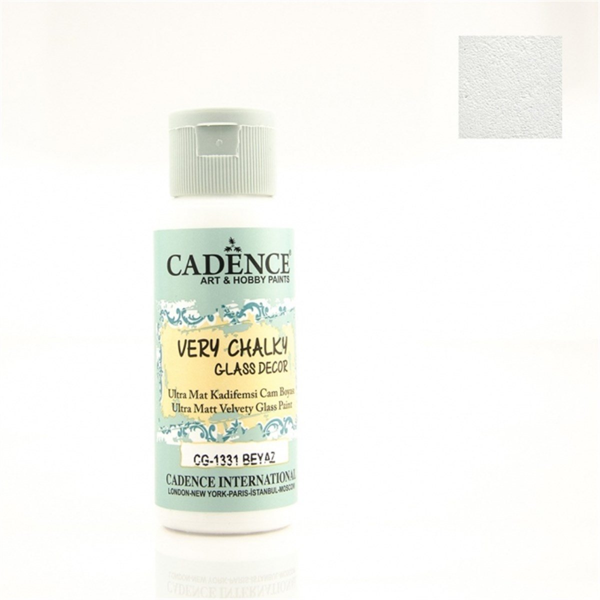 CG1331 White Very Chalky Glass Paint