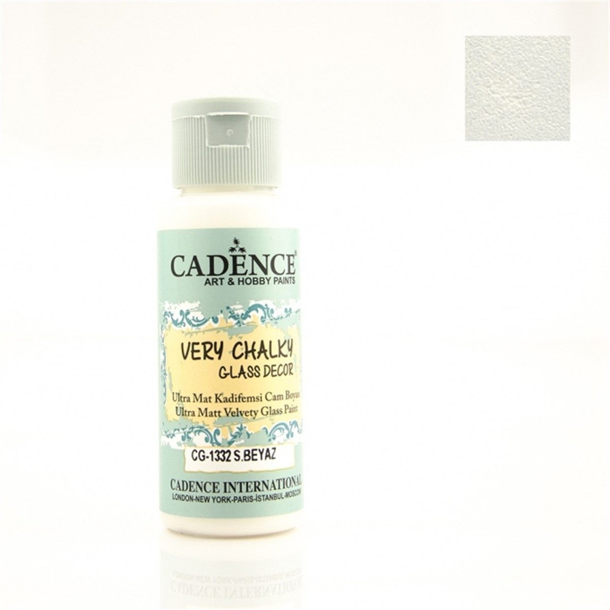 CG1332 S. طلاء زجاجي أبيض طباشيري جدًا