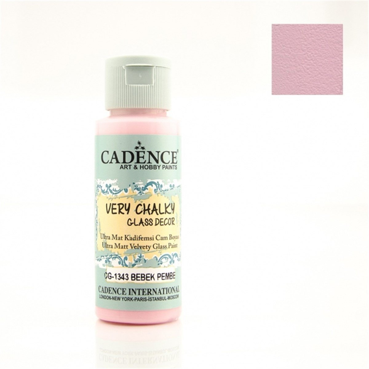 CG1343 Детская розовая очень меловая краска для стекла