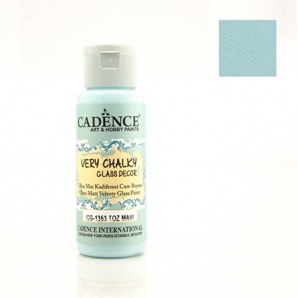 CG1353 طلاء الزجاج باللون الأزرق المسحوق للغاية