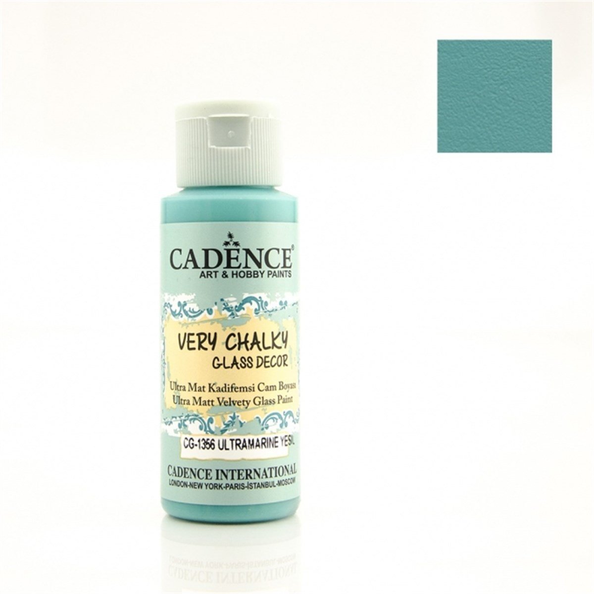 CG1356 Ultramarine Green Very Chalky Glass Paint