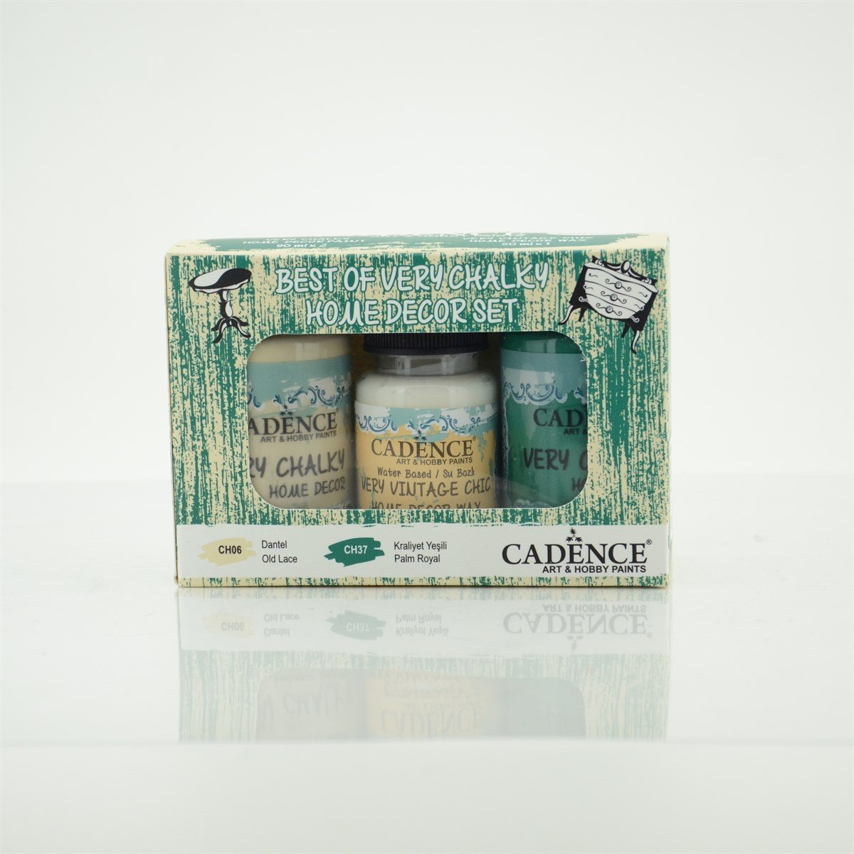 CH06-CH37 Кружево и королевский зеленый — очень меловой комплект