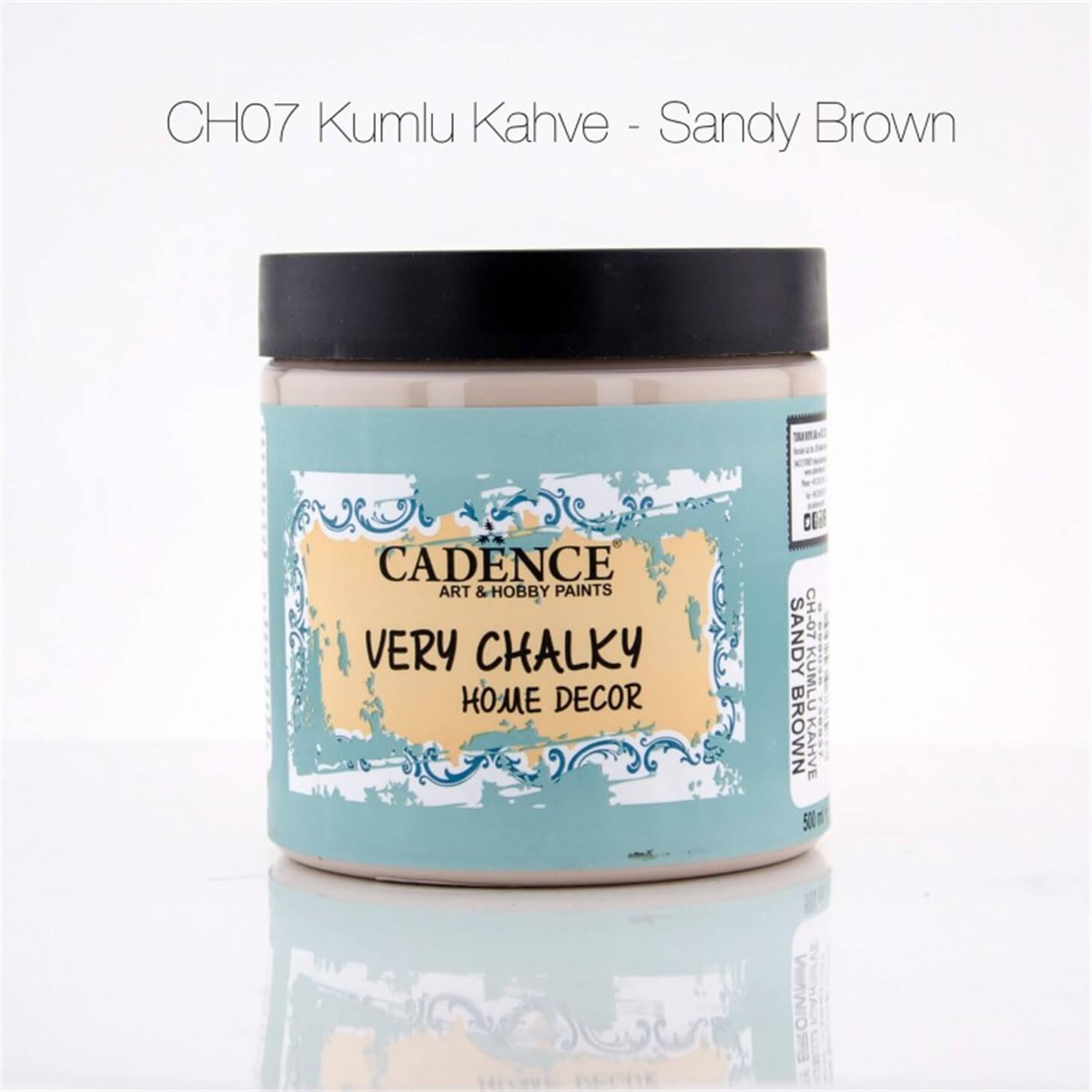 CH07 Краска для мебели песочно-коричневого цвета, очень меловая, 500 мл