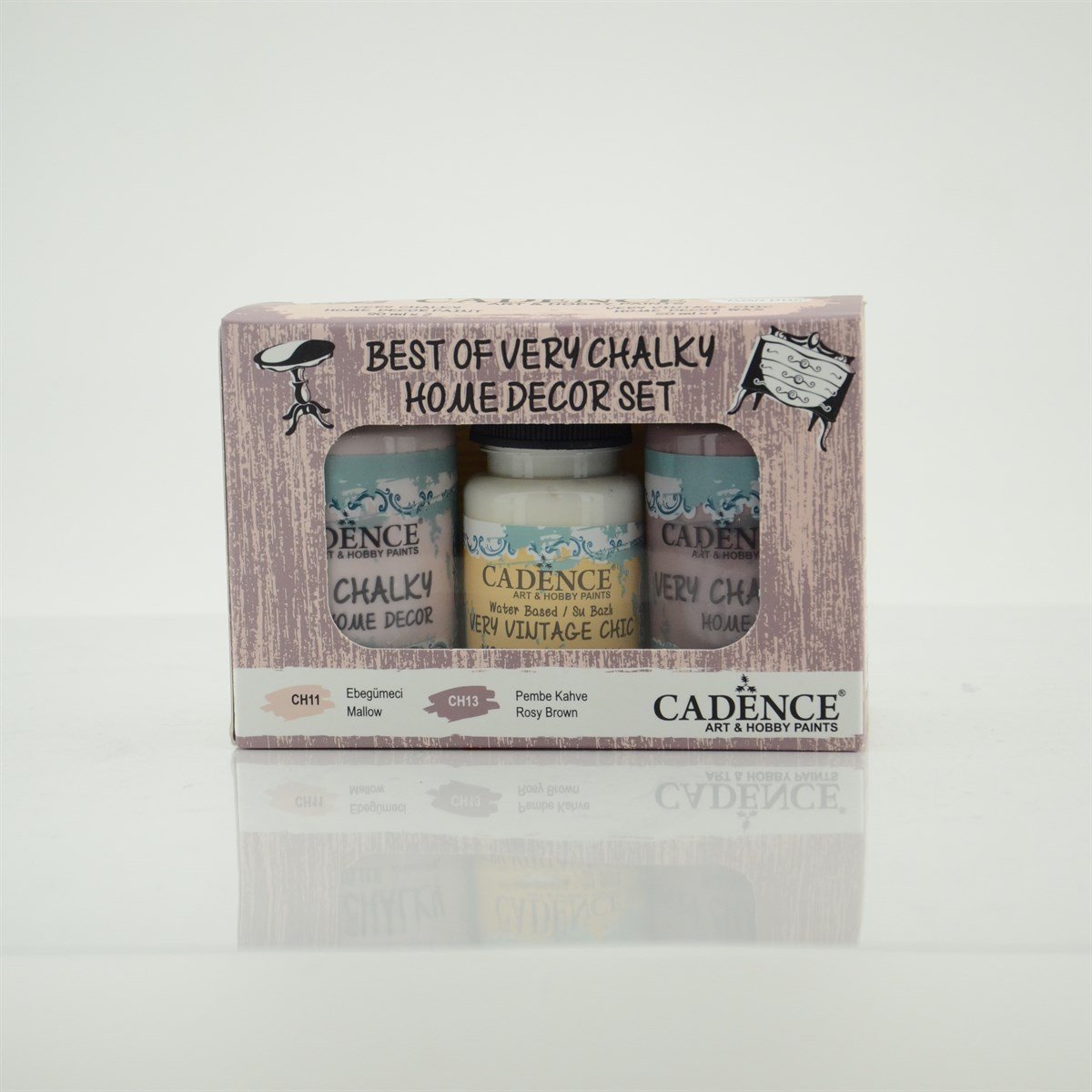CH11-CH13 Гибискус и розово-коричневый — очень меловой набор