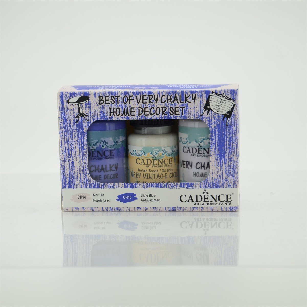 CH14-CH15 أرجواني أرجواني وأزرق أردوازي - مجموعة طباشيرية جدًا