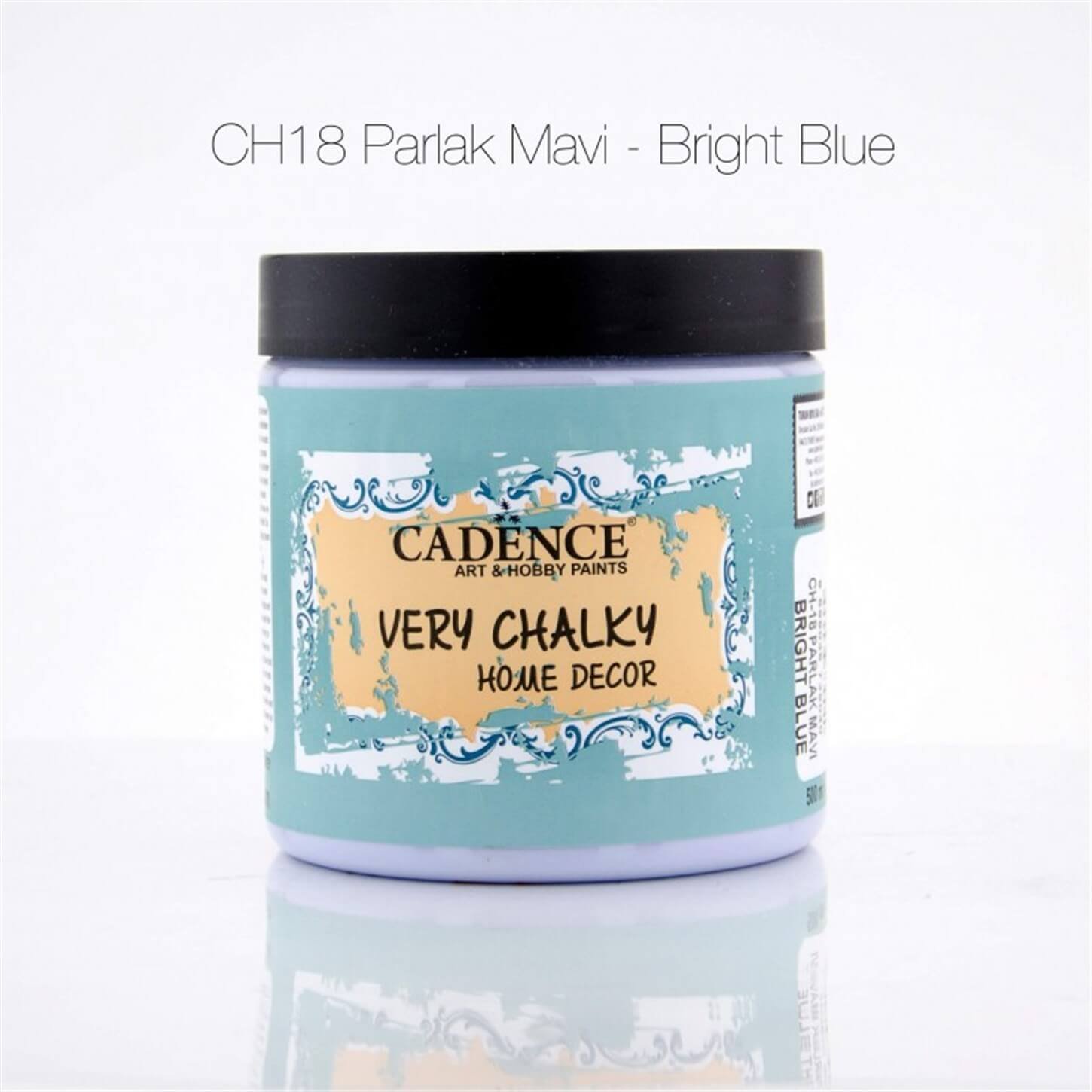 CH18 Ярко-синяя очень меловая краска для мебели, 500 мл