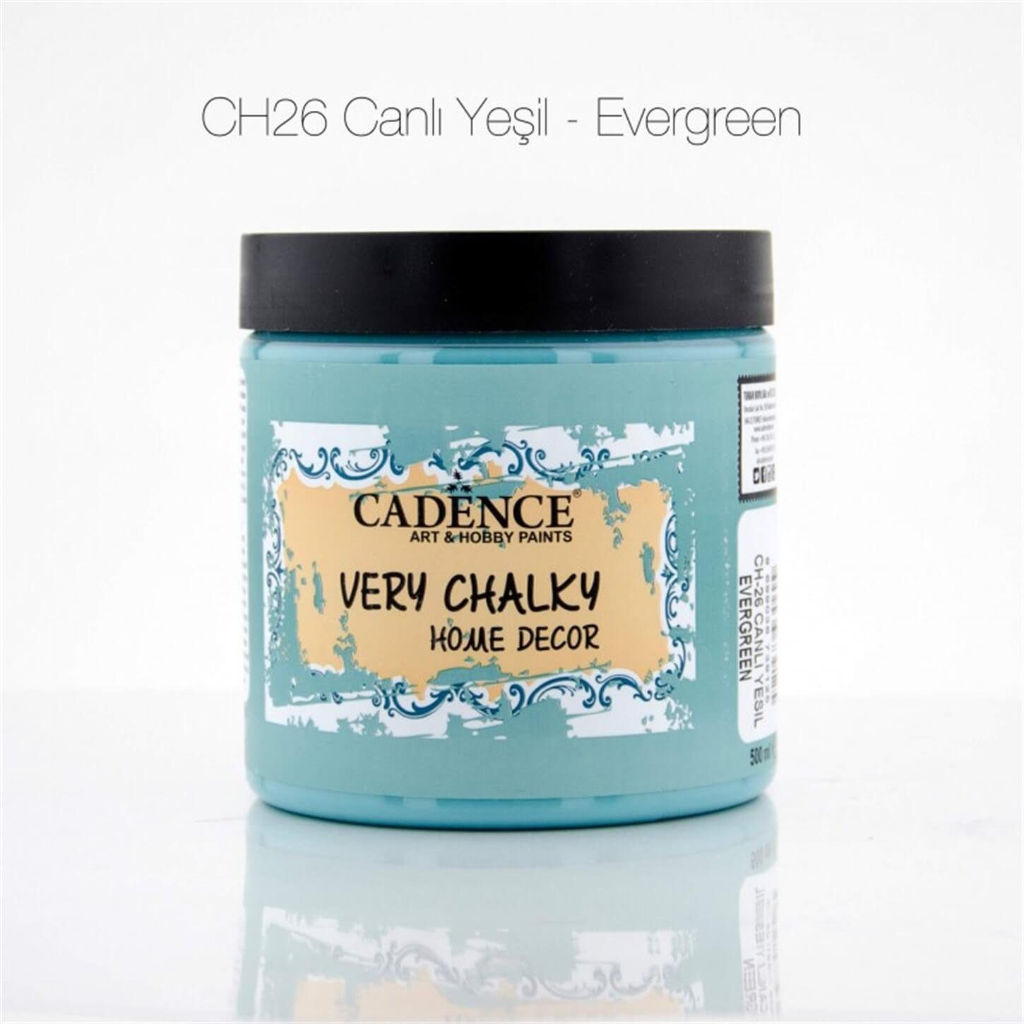 CH26 Ярко-зеленая очень меловая краска для мебели, 500 мл