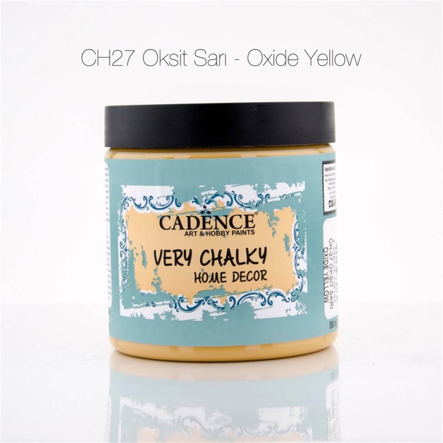 CH27 Оксидно-желтая очень меловая краска для мебели, 500 мл