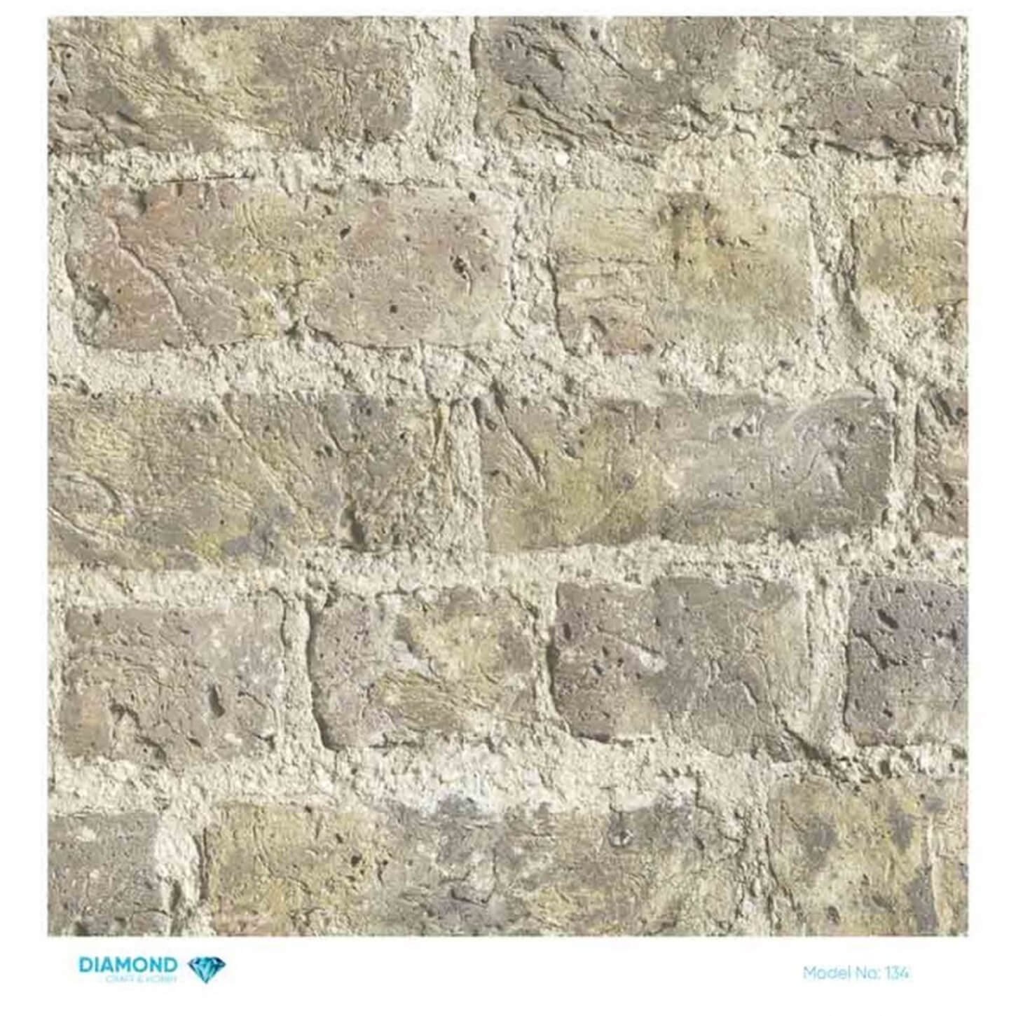 Декупаж рисовой бумагой с ромбиками 134