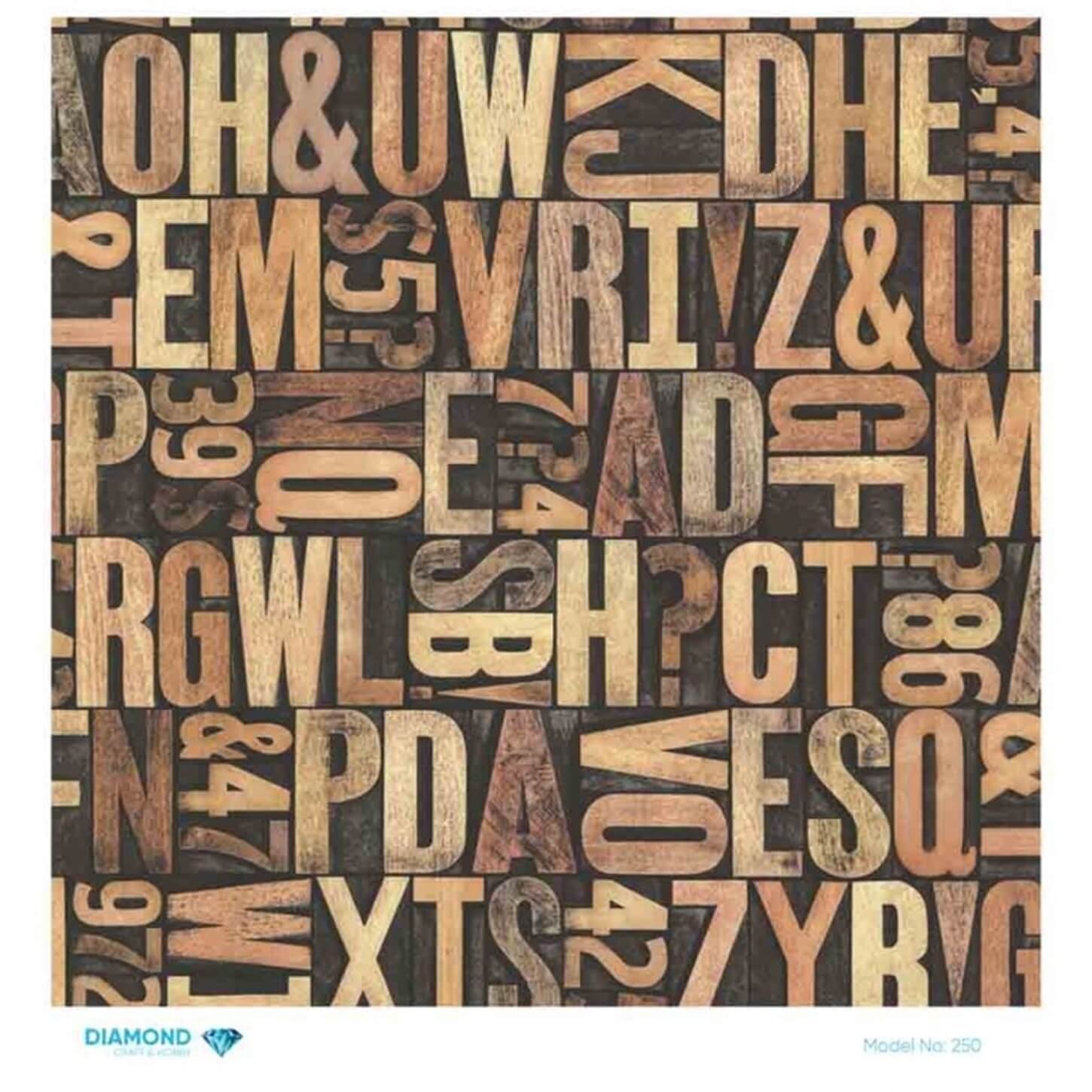 Алмазная рисовая бумага для декупажа 250