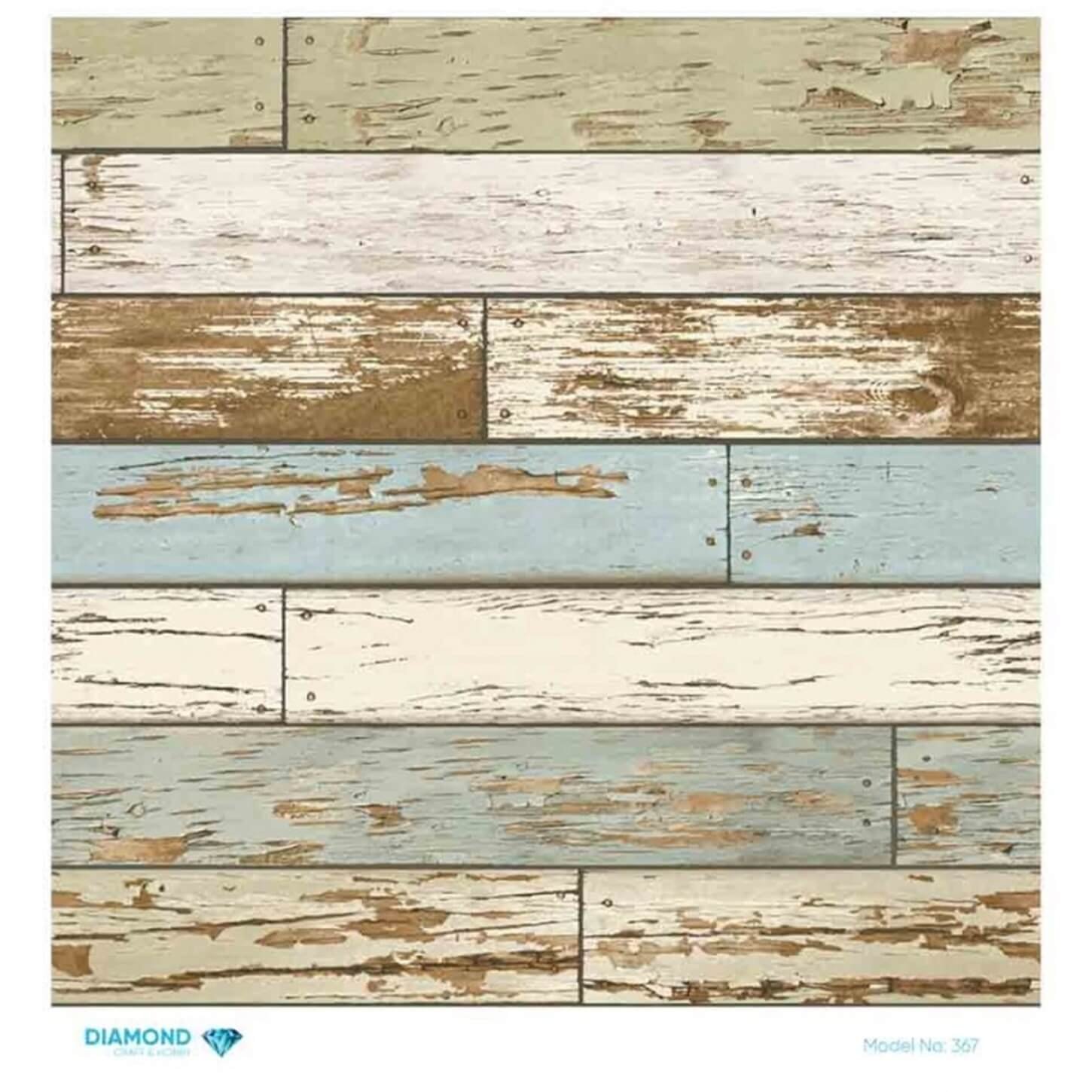 Декупаж рисовой бумагой с бриллиантами 367