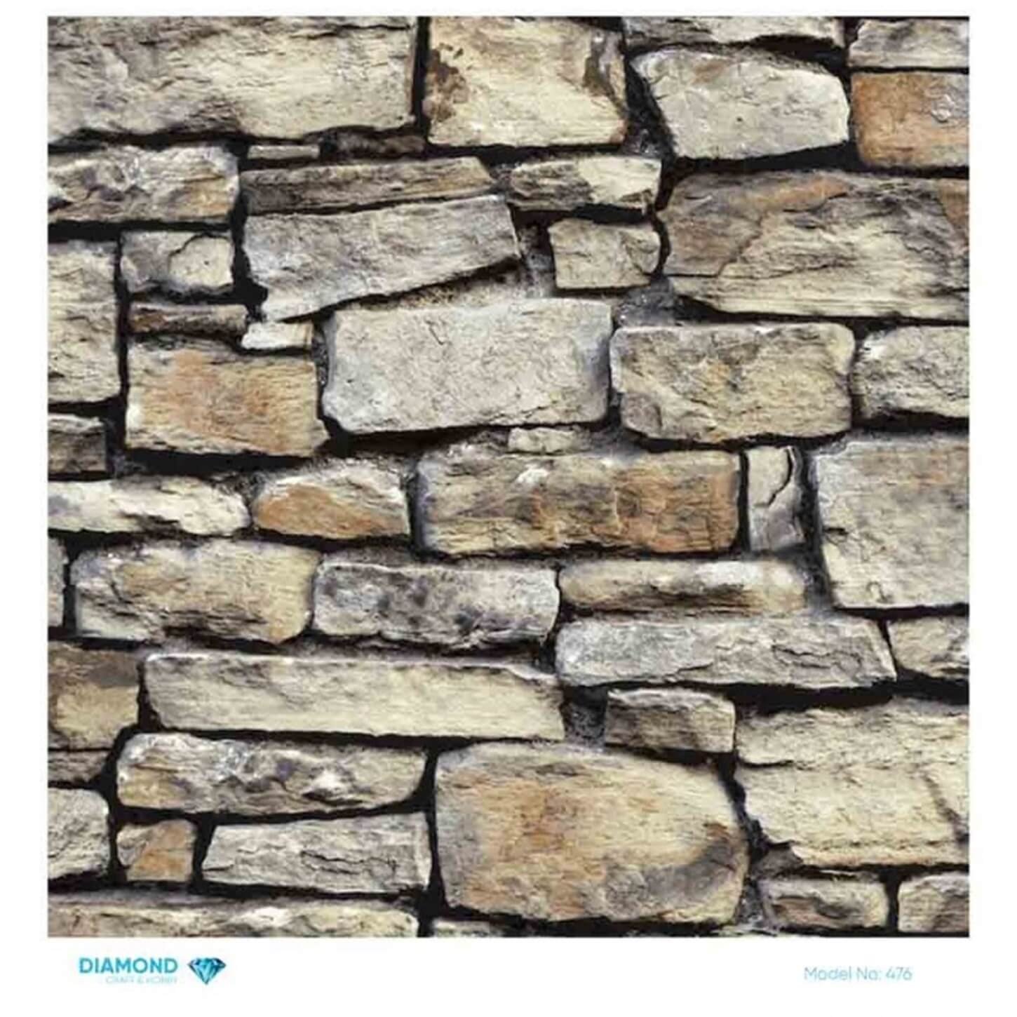 Декупаж рисовой бумагой ромб 476