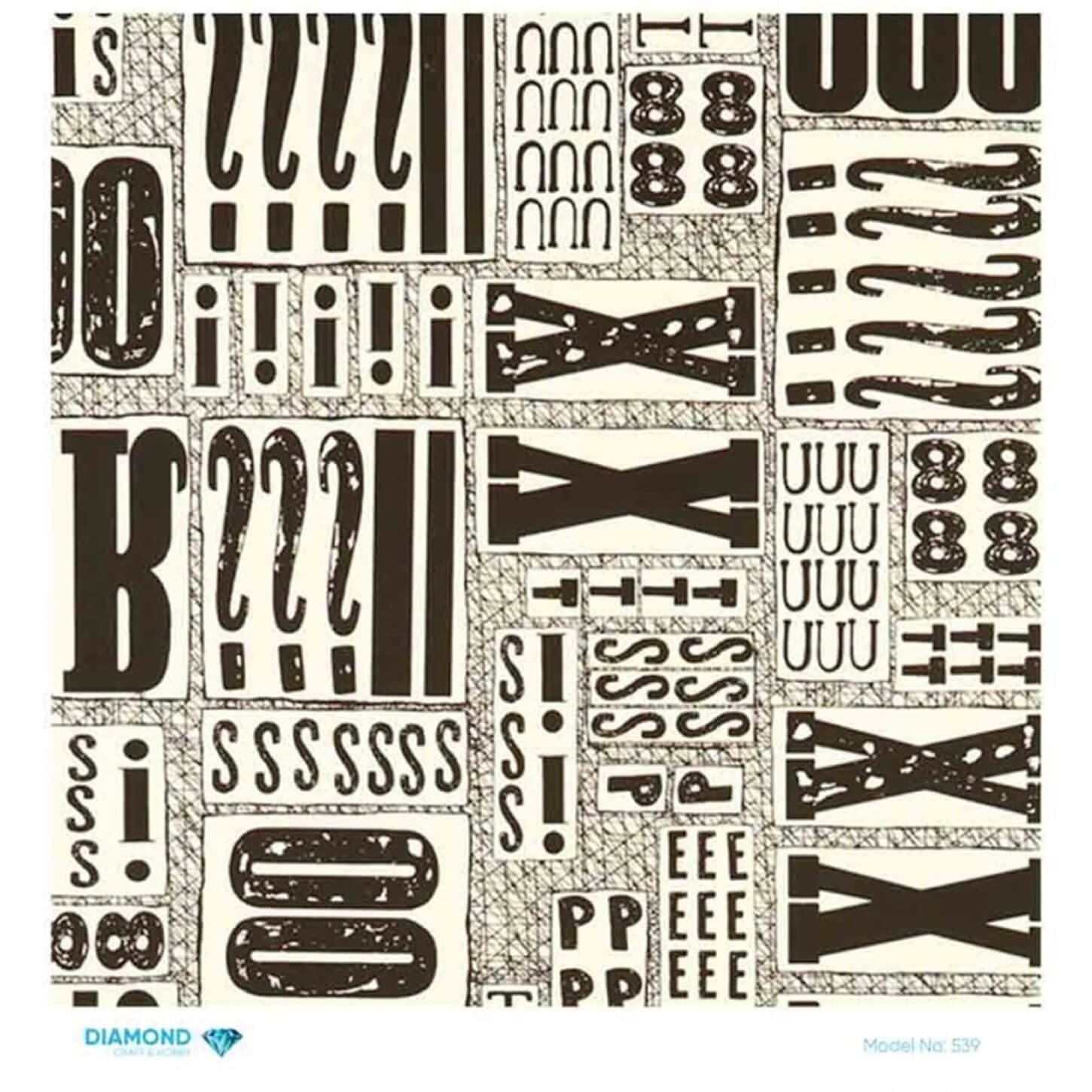 Алмазная рисовая бумага для декупажа 539