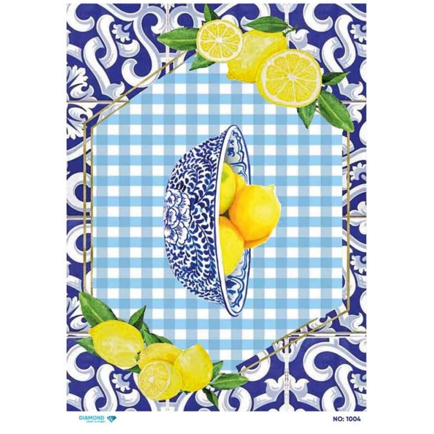 Алмазная рисовая бумага для декупажа 1004