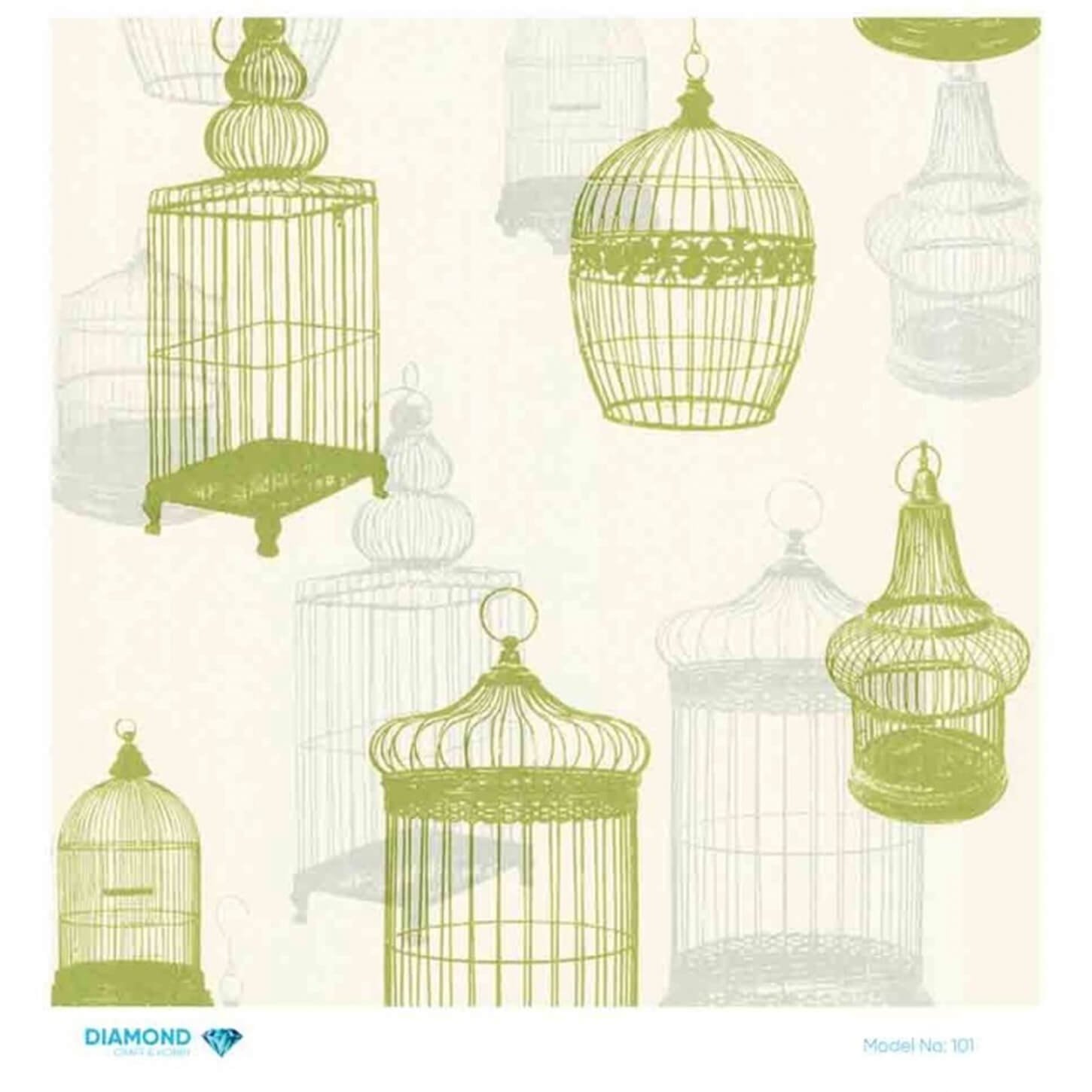 ديكوباج ورق الأرز الماسي 101