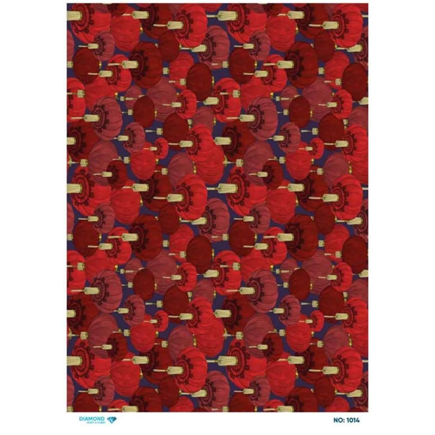 Алмазная рисовая бумага для декупажа 1014