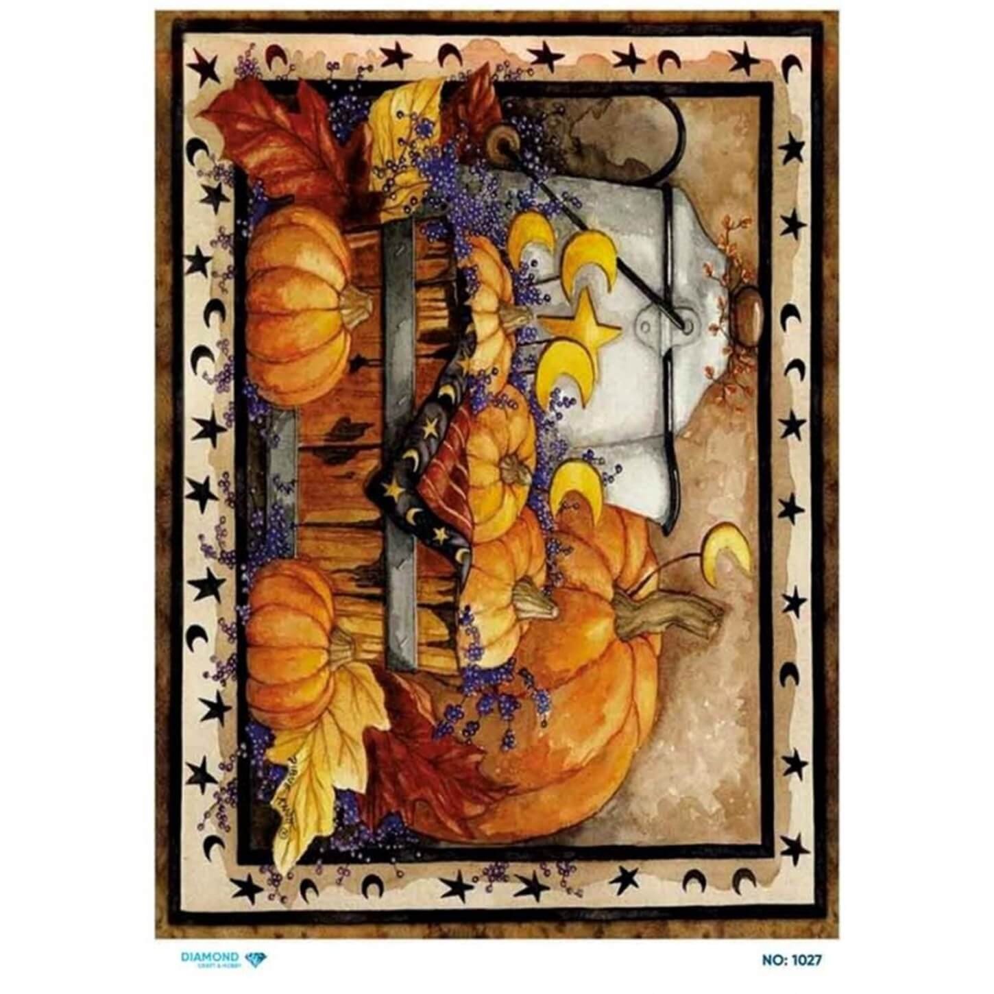 Алмазная рисовая бумага для декупажа 1027