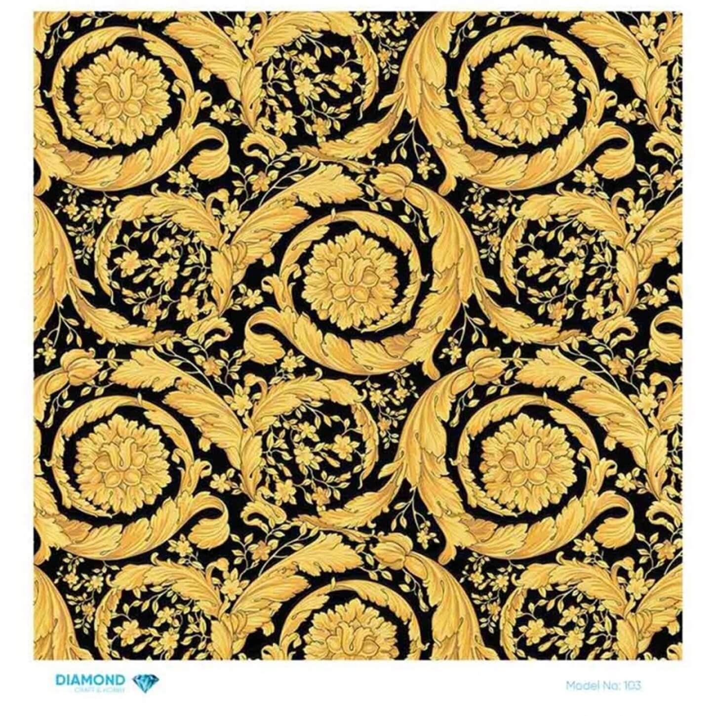 ديكوباج ورق الأرز الماسي 103