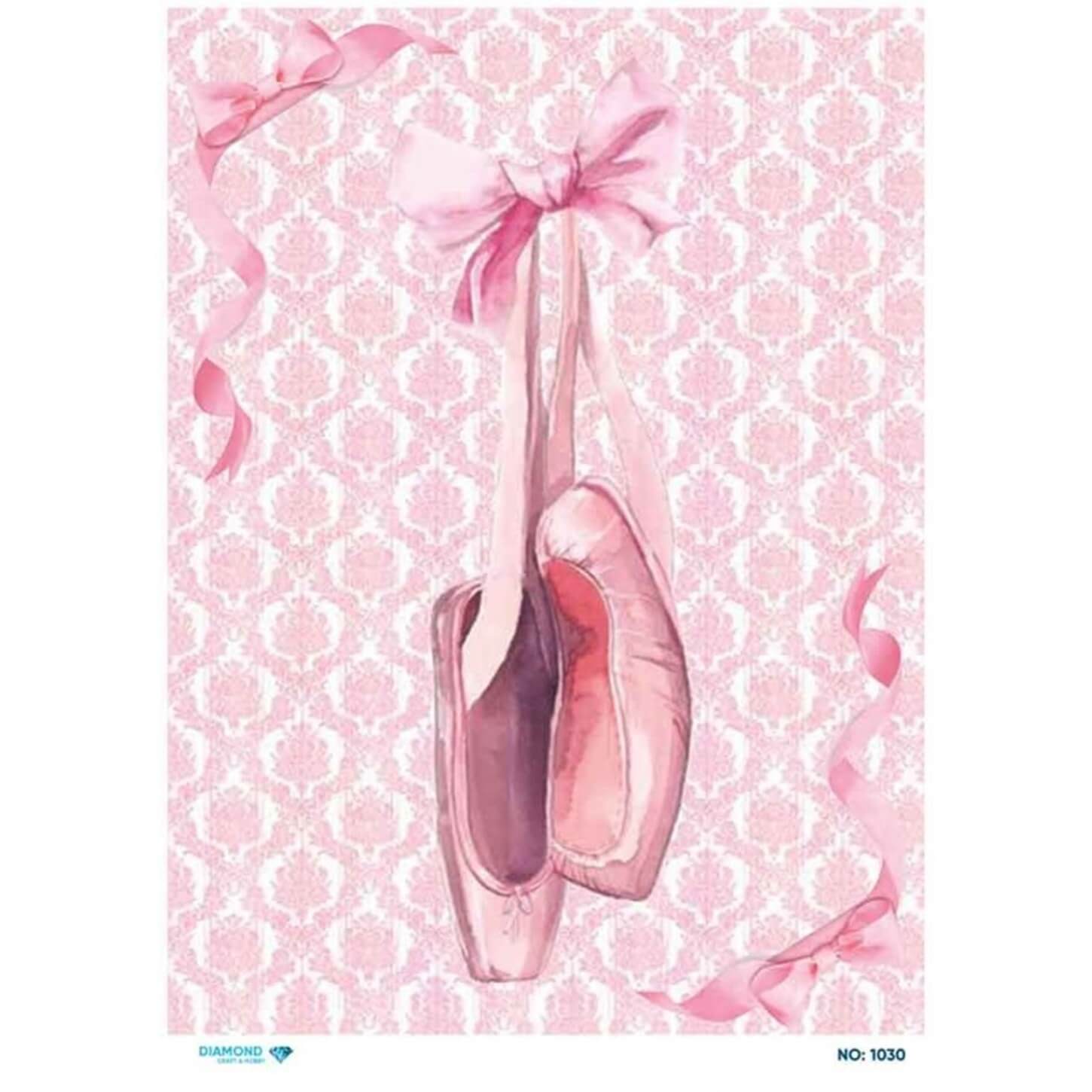 Алмазная рисовая бумага для декупажа 1030