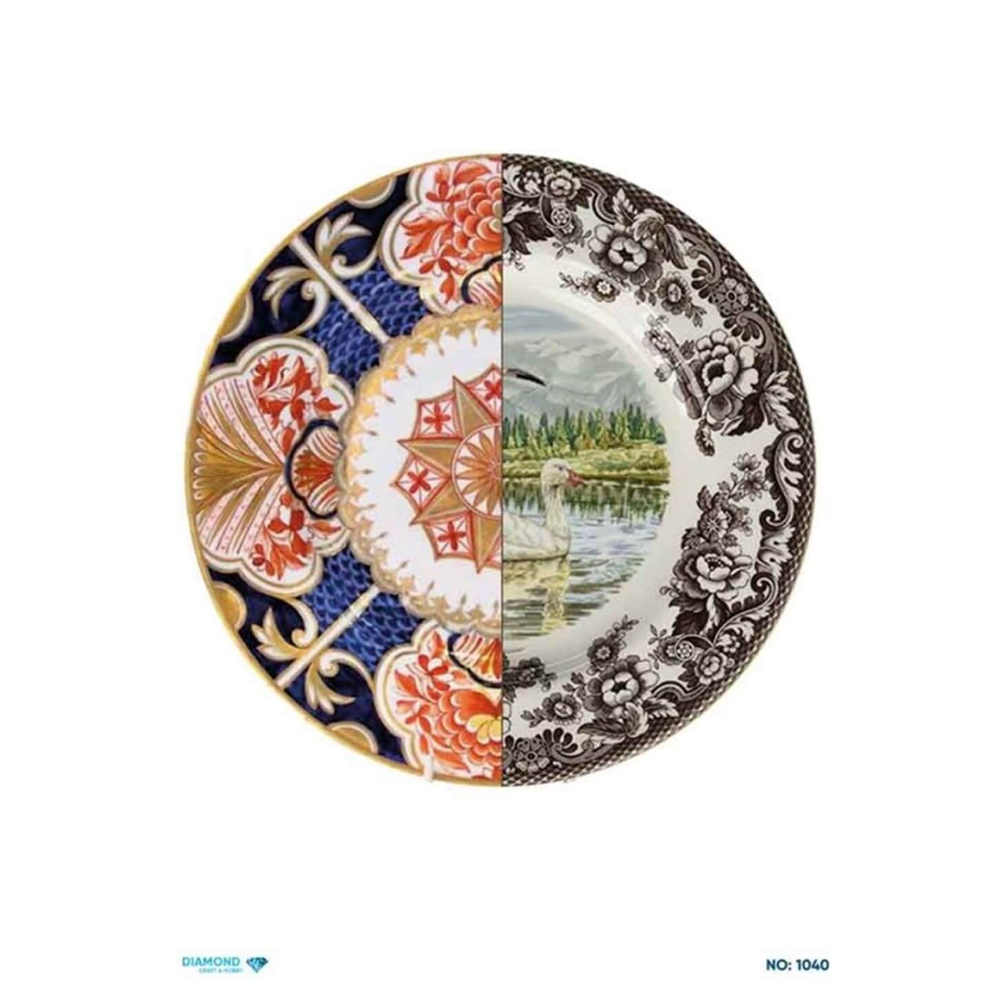 Алмазная рисовая бумага для декупажа 1040