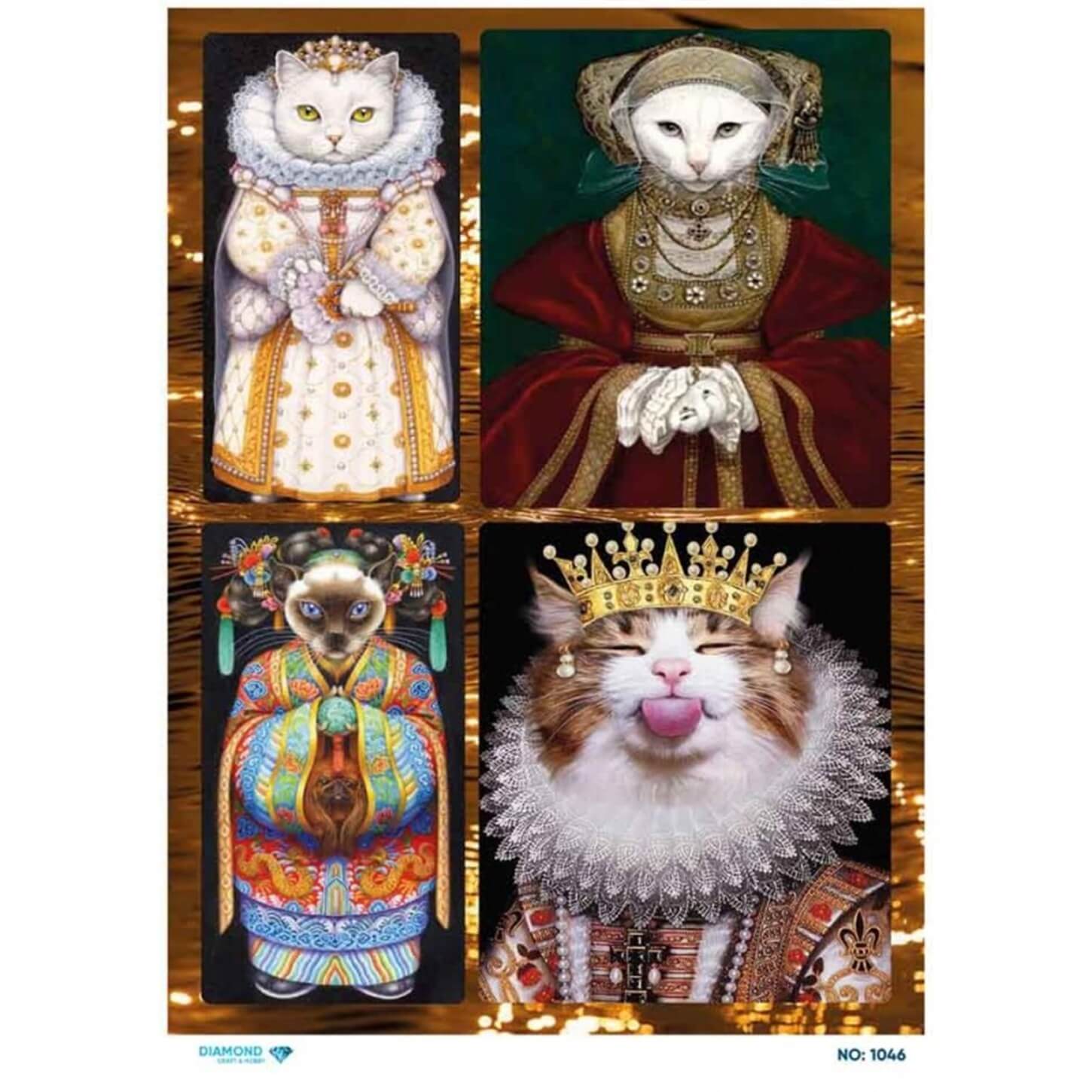 Алмазная рисовая бумага для декупажа 1046