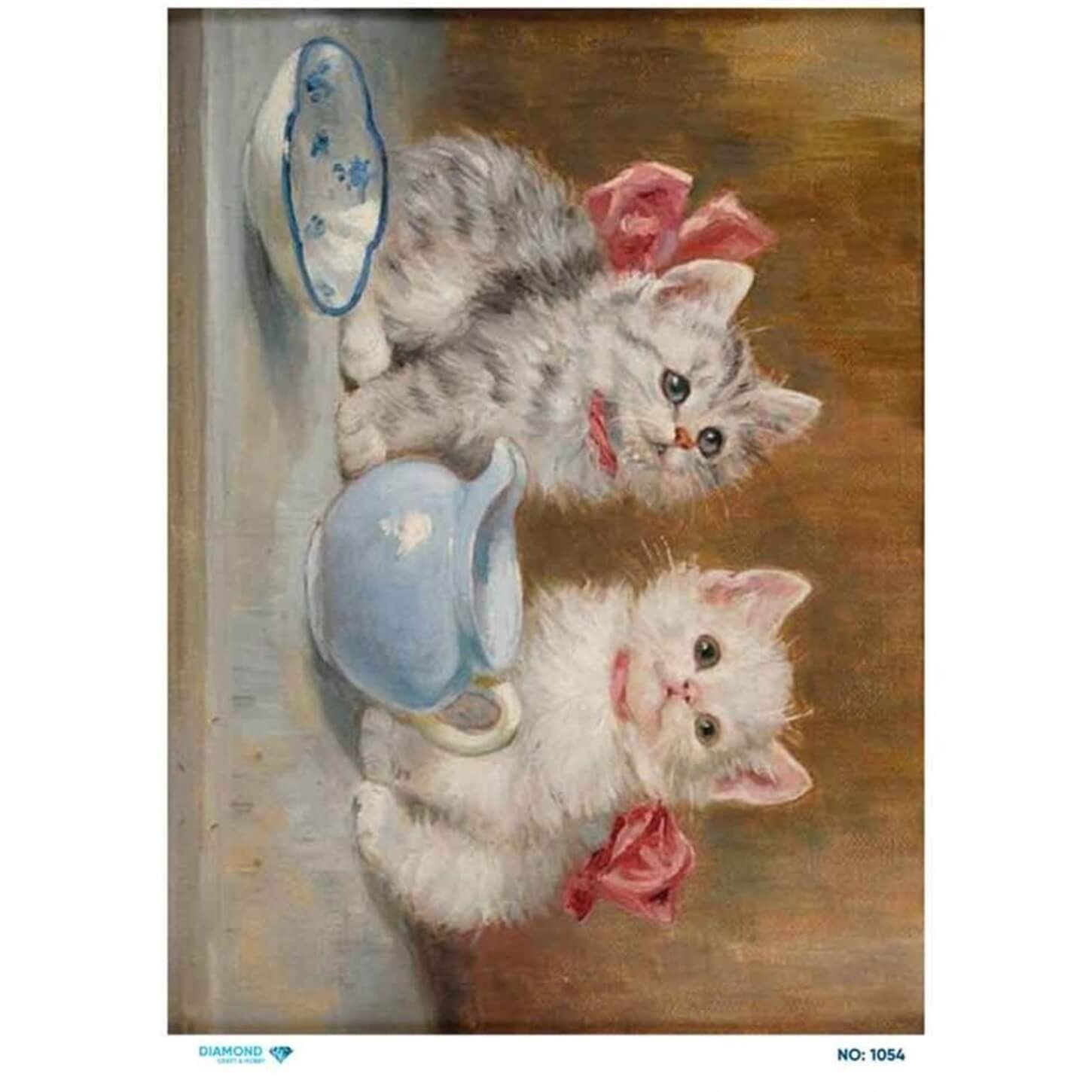 Алмазная рисовая бумага для декупажа 1054