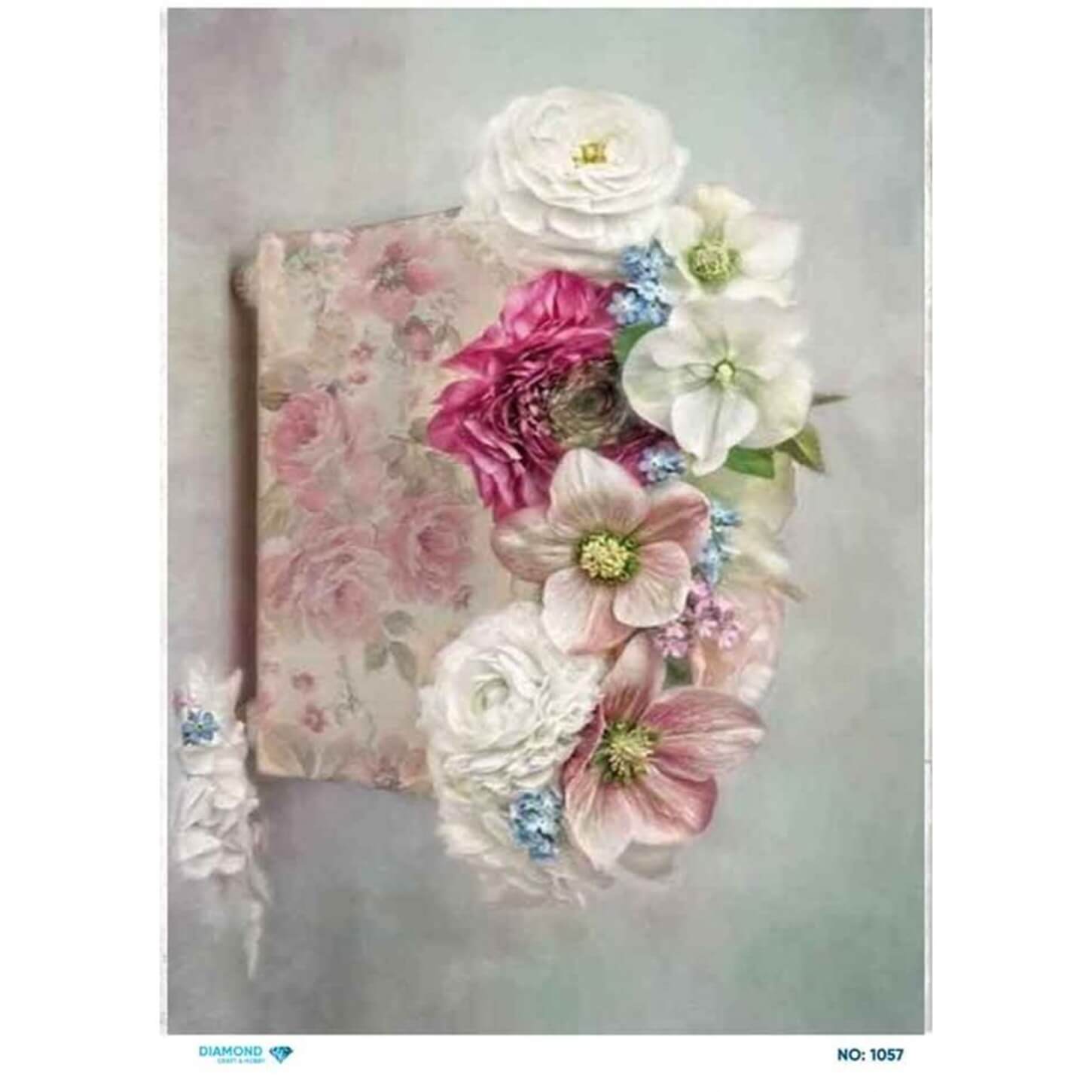 Алмазная рисовая бумага для декупажа 1057