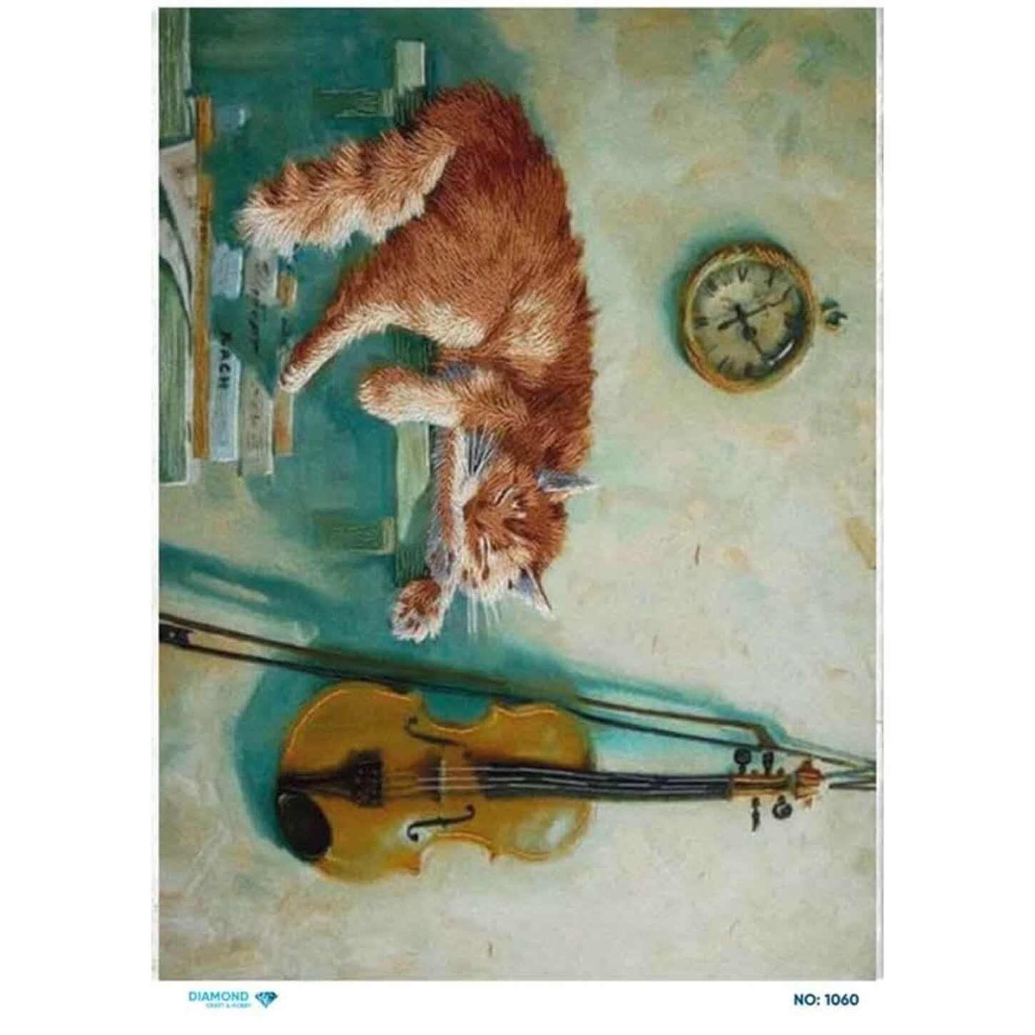 Алмазная рисовая бумага для декупажа 1060