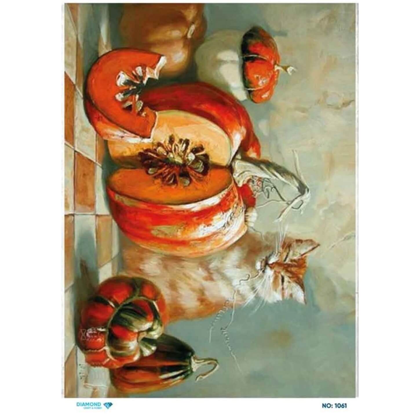 Алмазная рисовая бумага для декупажа 1061