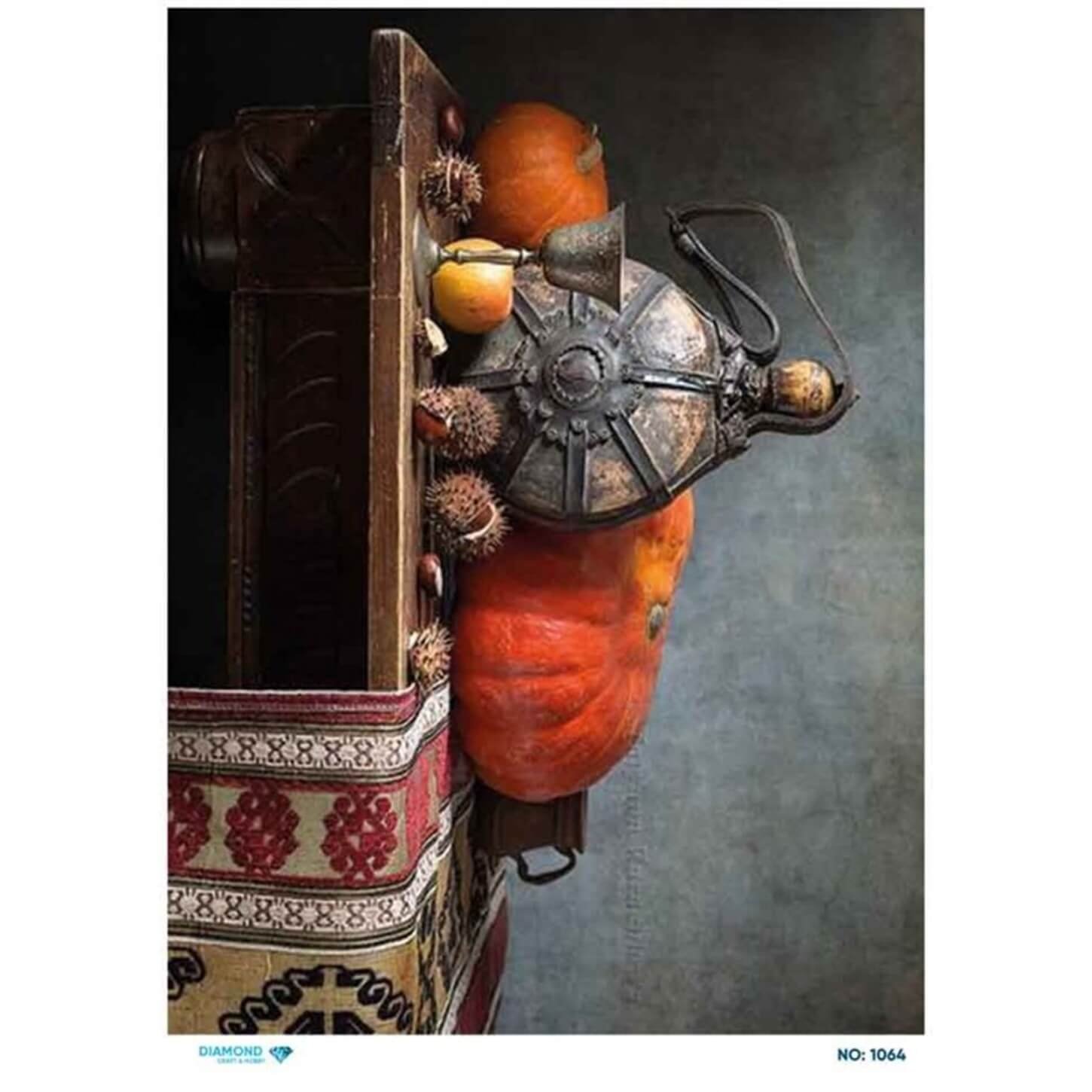 Алмазная рисовая бумага для декупажа 1064