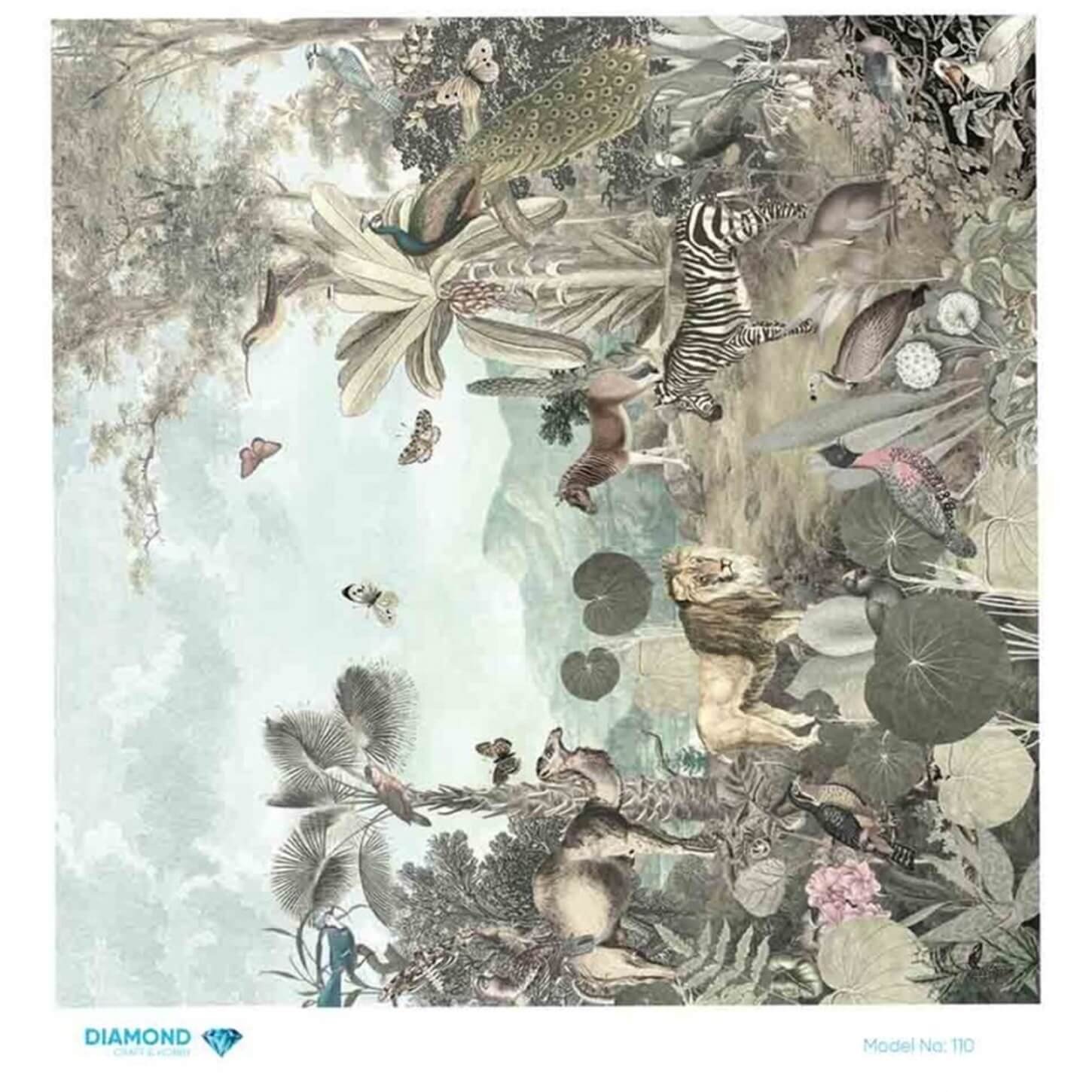 ديكوباج ورق الأرز الماسي 110