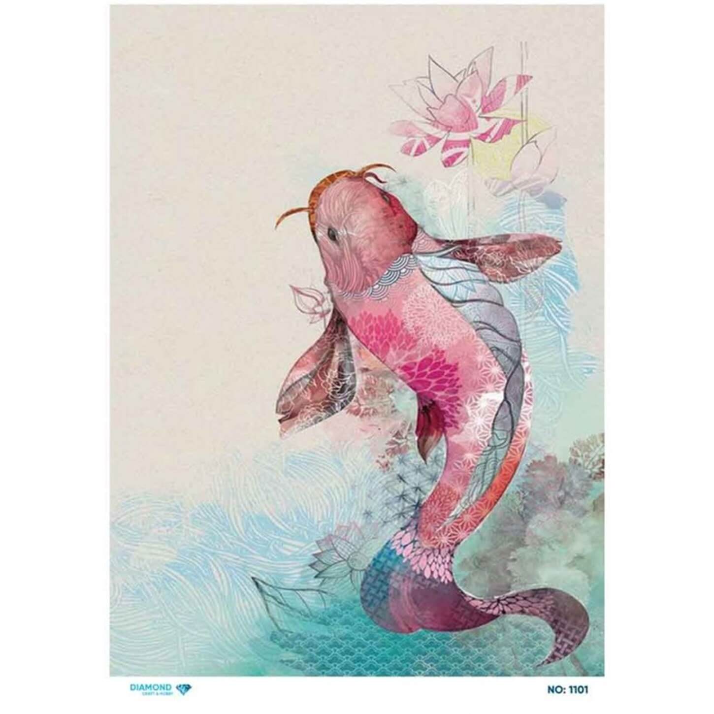 Алмазная рисовая бумага для декупажа 1101