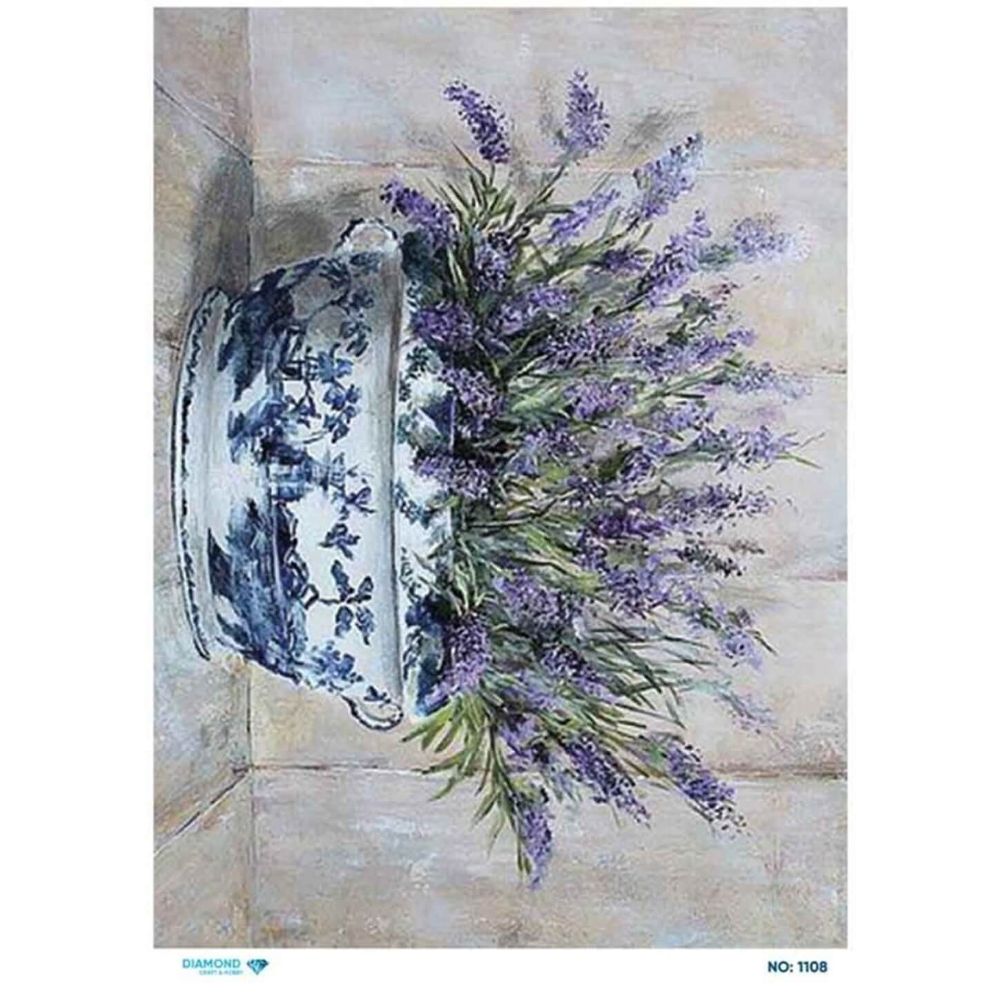 Алмазная рисовая бумага для декупажа 1108