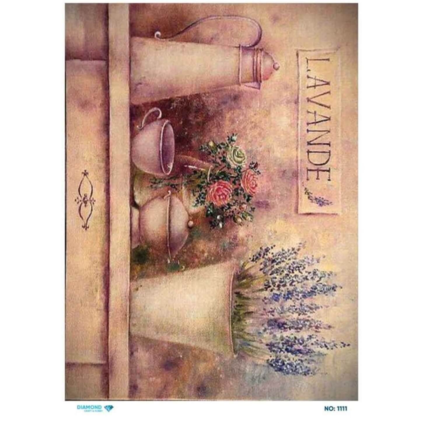 Алмазная рисовая бумага для декупажа 1111