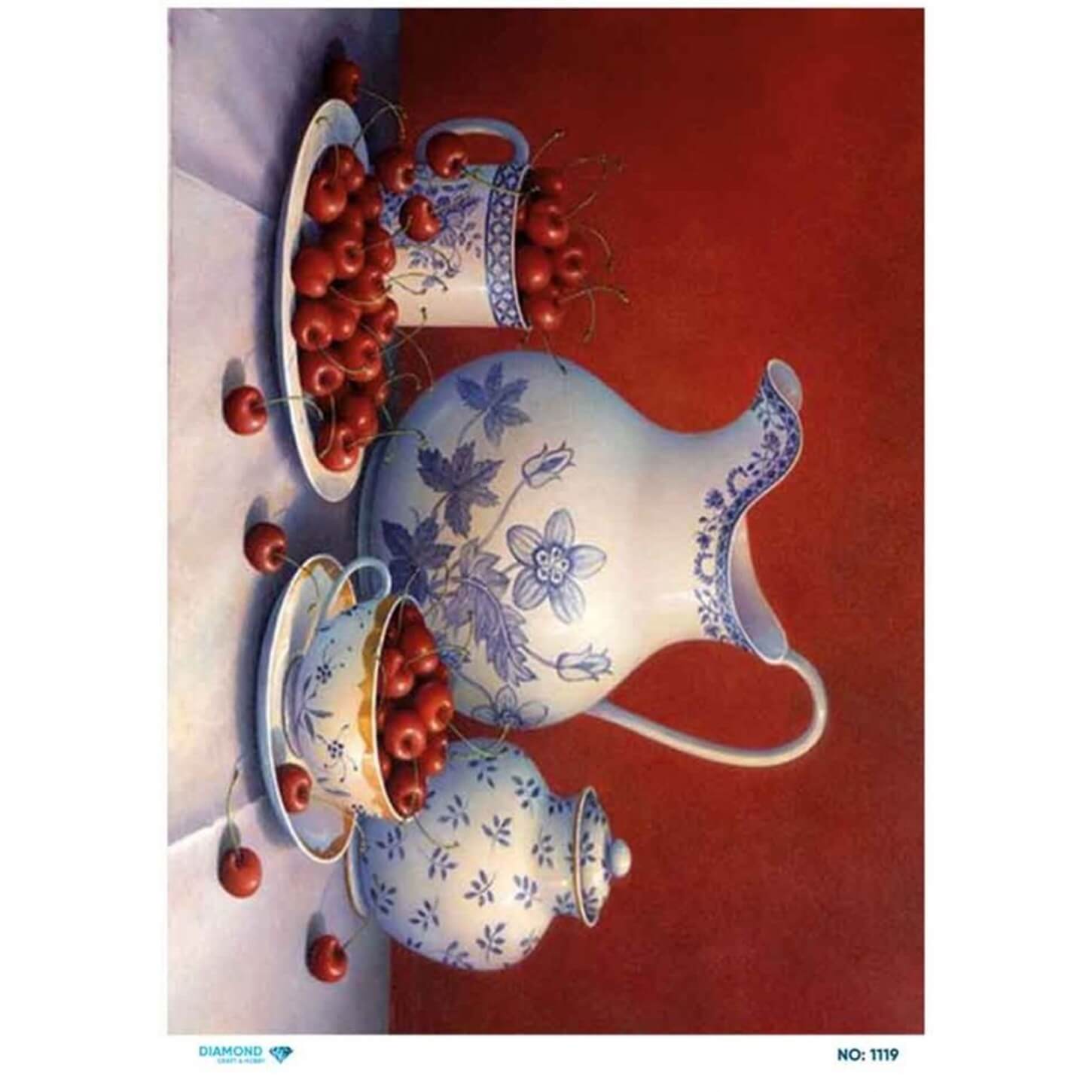 Алмазная рисовая бумага для декупажа 1119