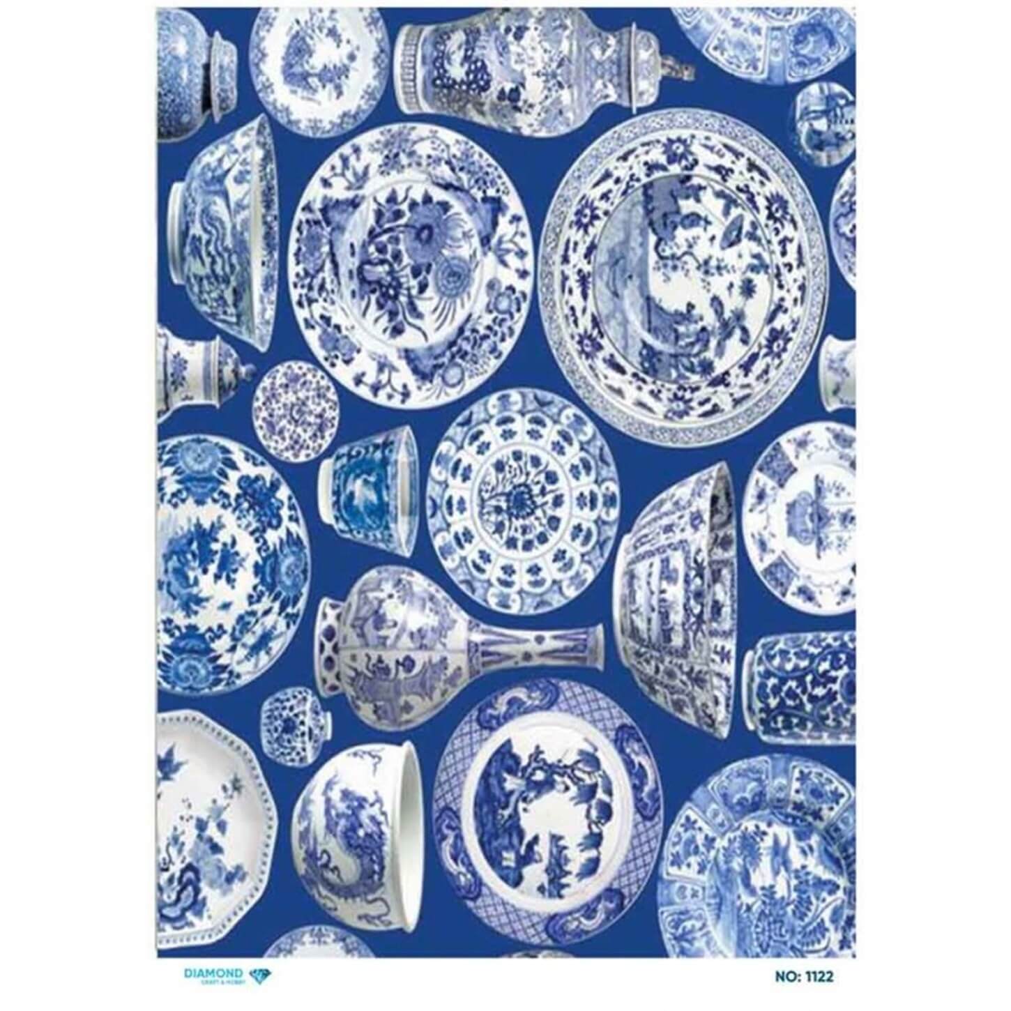 Алмазная рисовая бумага для декупажа 1122