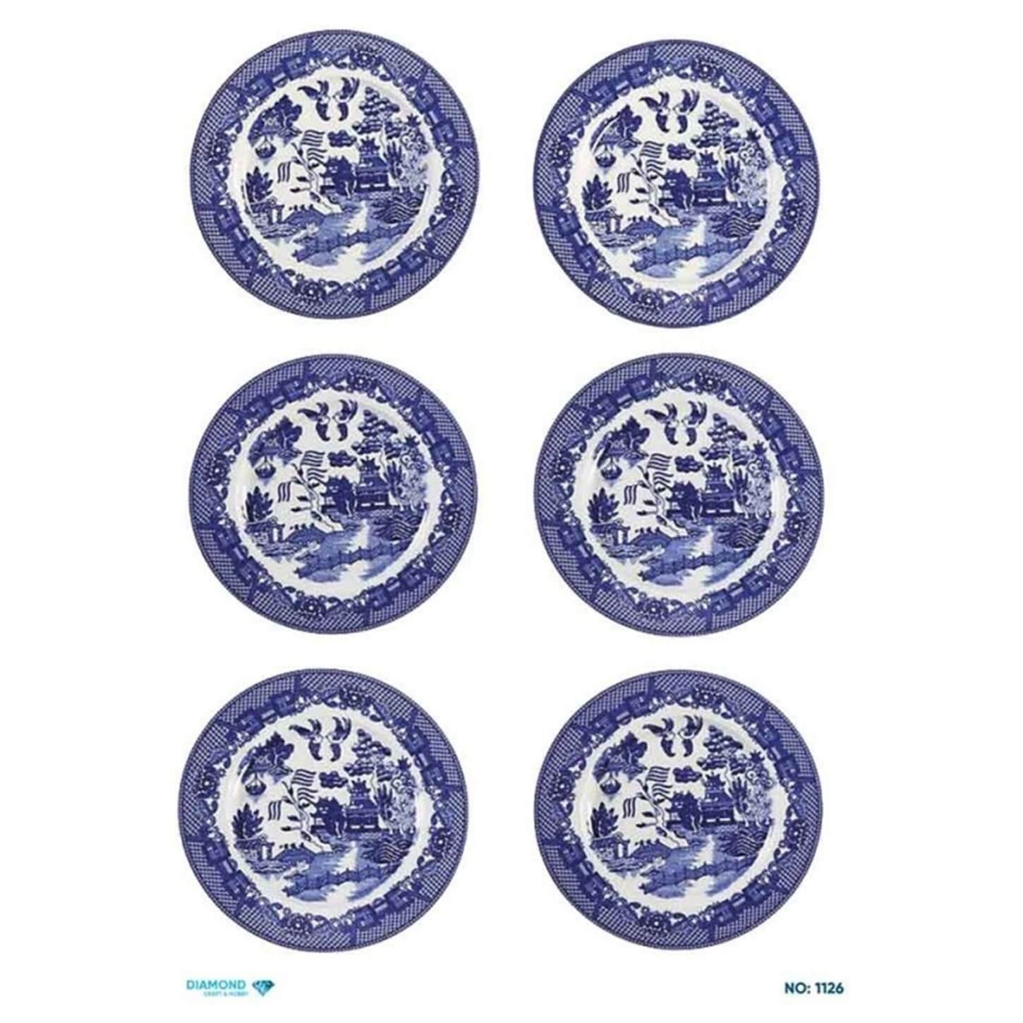 Алмазная рисовая бумага для декупажа 1126