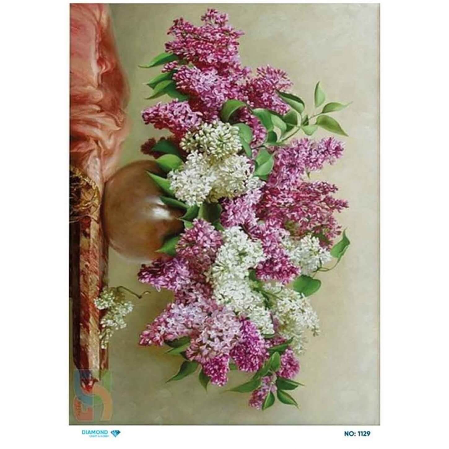 ديكوباج ورق الأرز الماسي 1129