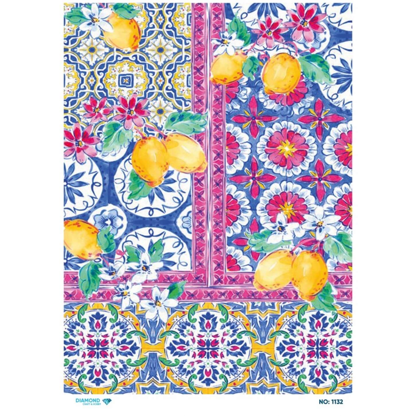 Алмазная рисовая бумага для декупажа 1132