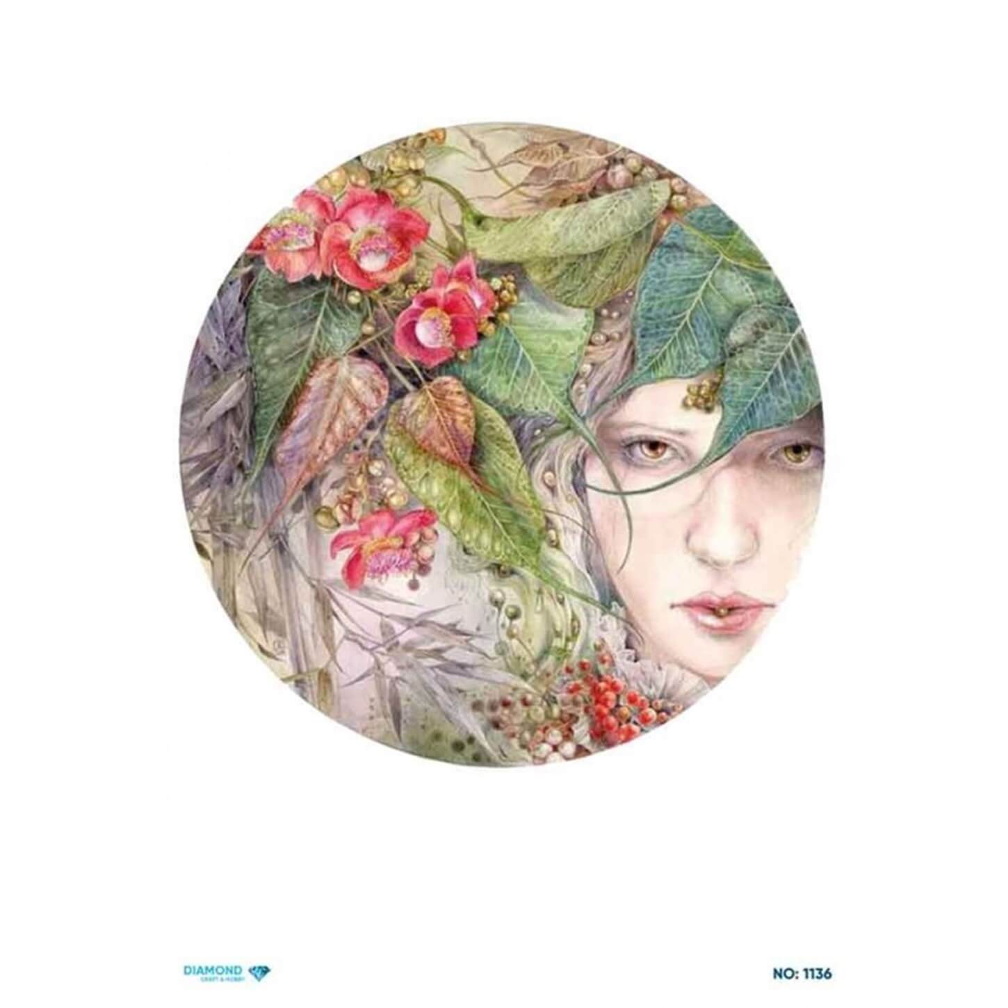 Алмазная рисовая бумага для декупажа 1136