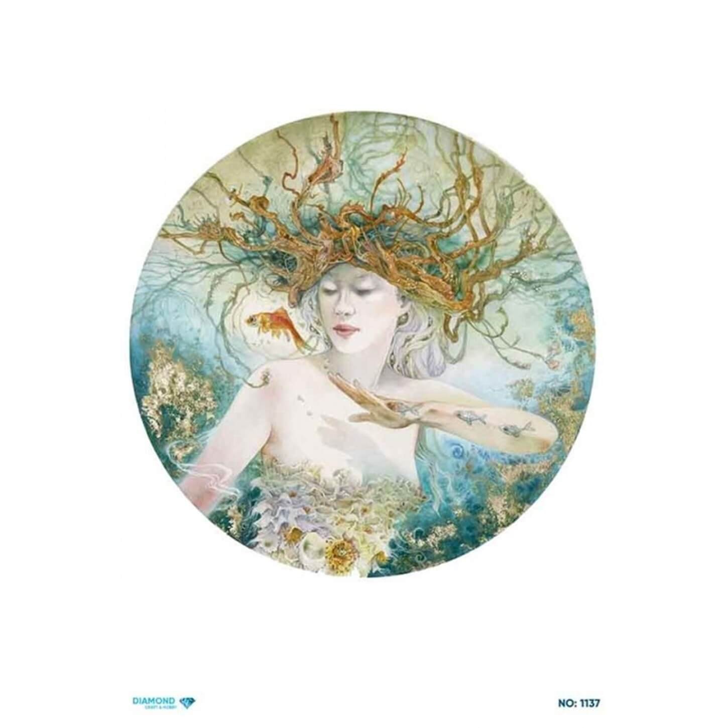 Алмазная рисовая бумага для декупажа 1137