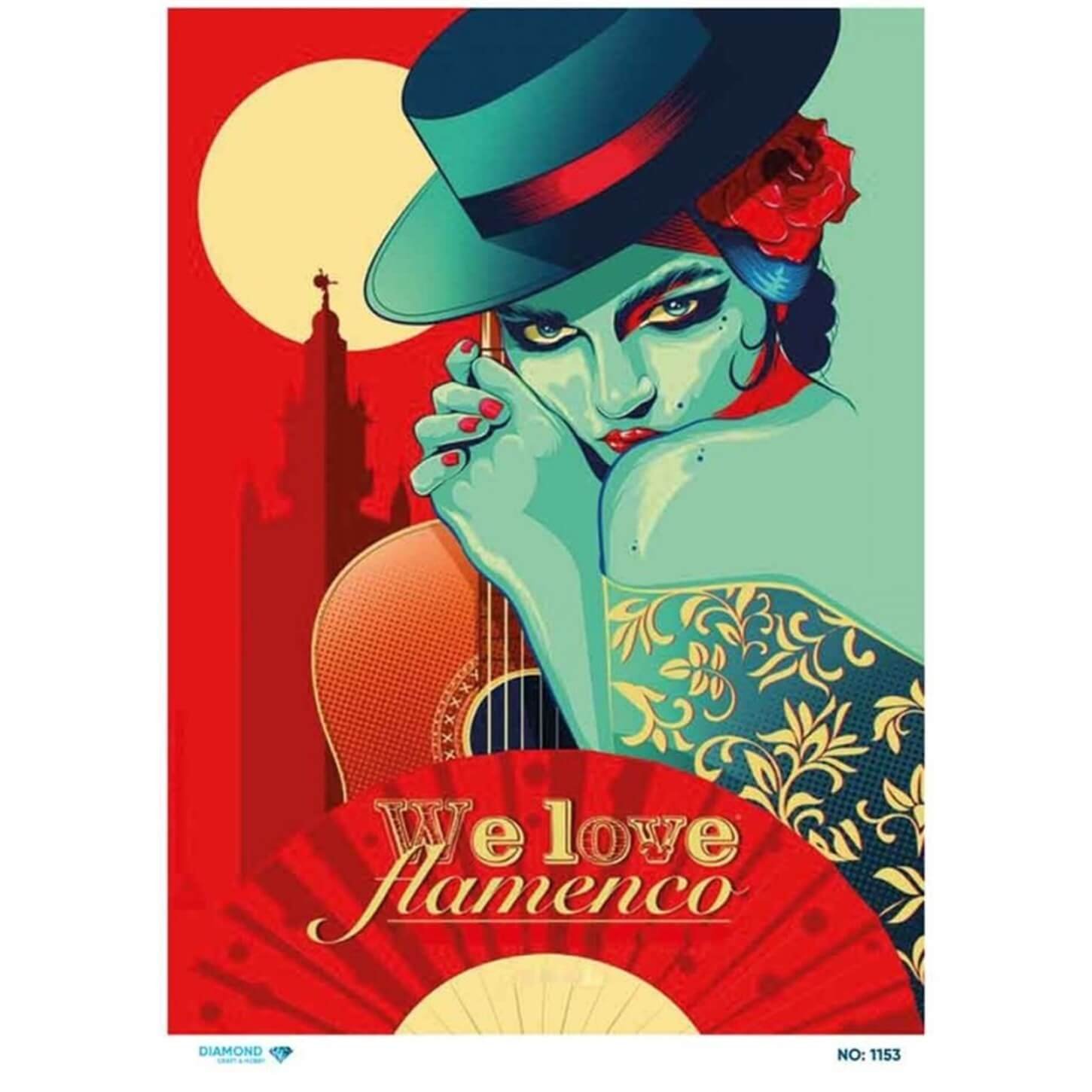 Алмазная рисовая бумага для декупажа 1153