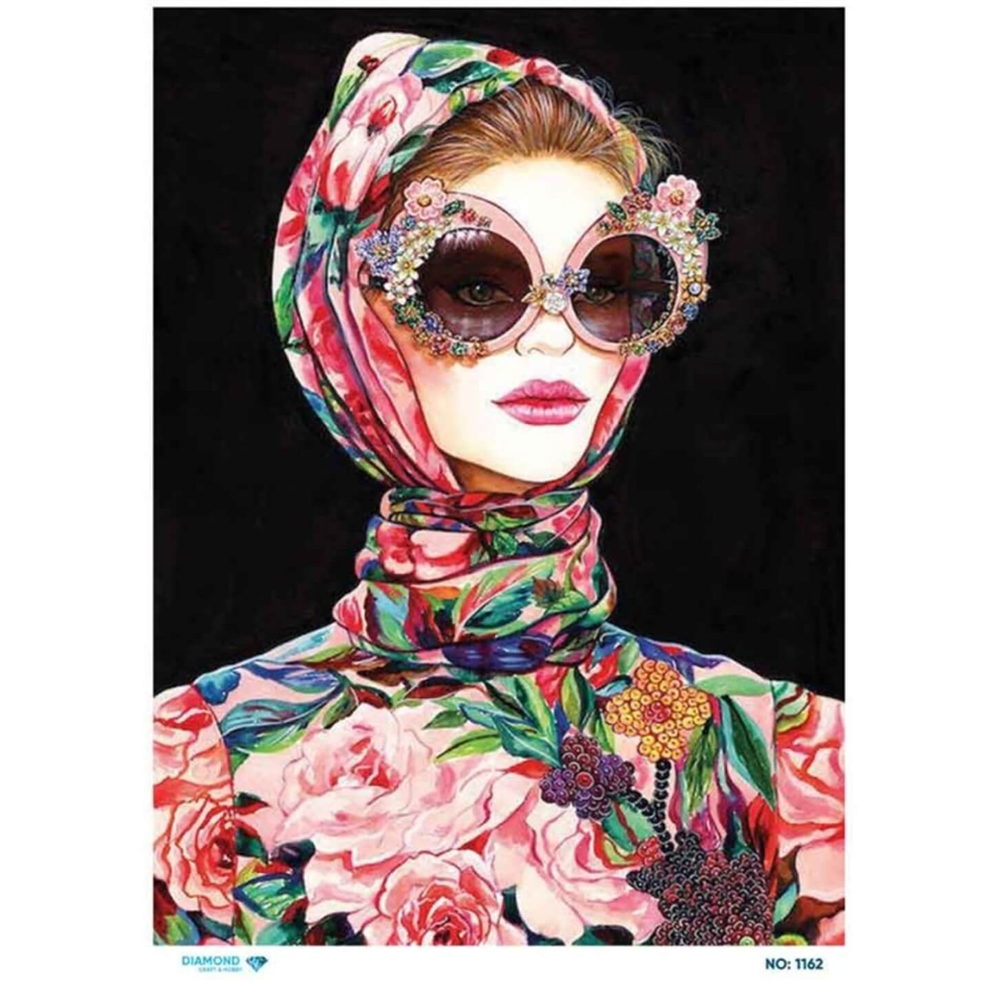 Алмазная рисовая бумага для декупажа 1162