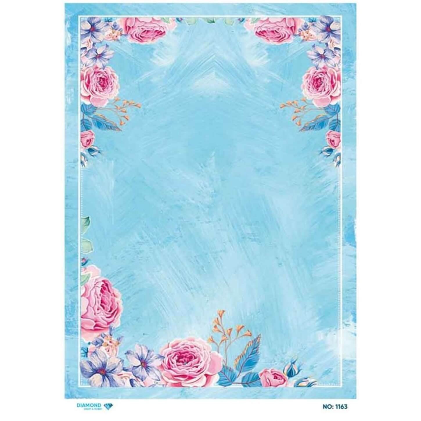 Алмазная рисовая бумага для декупажа 1163